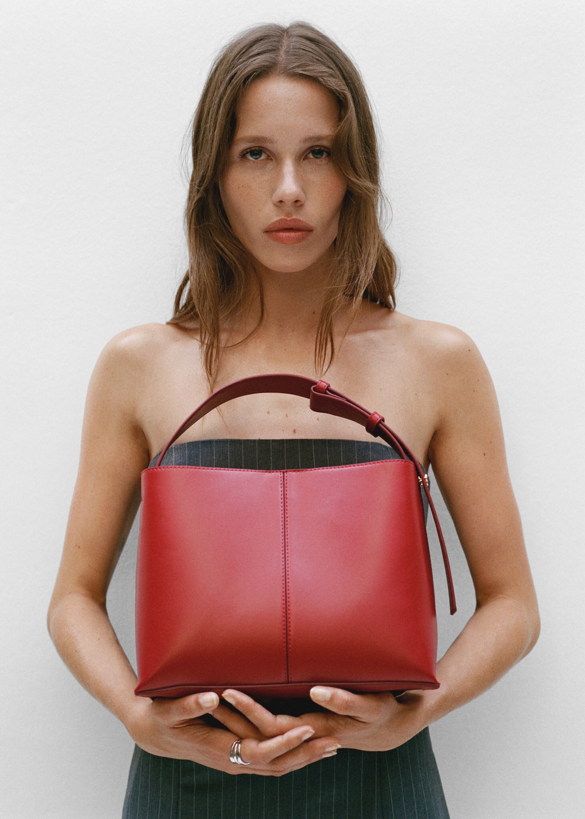 Mini-shopper shoulder bag - General plane, Red. Ref: 77014021-00.