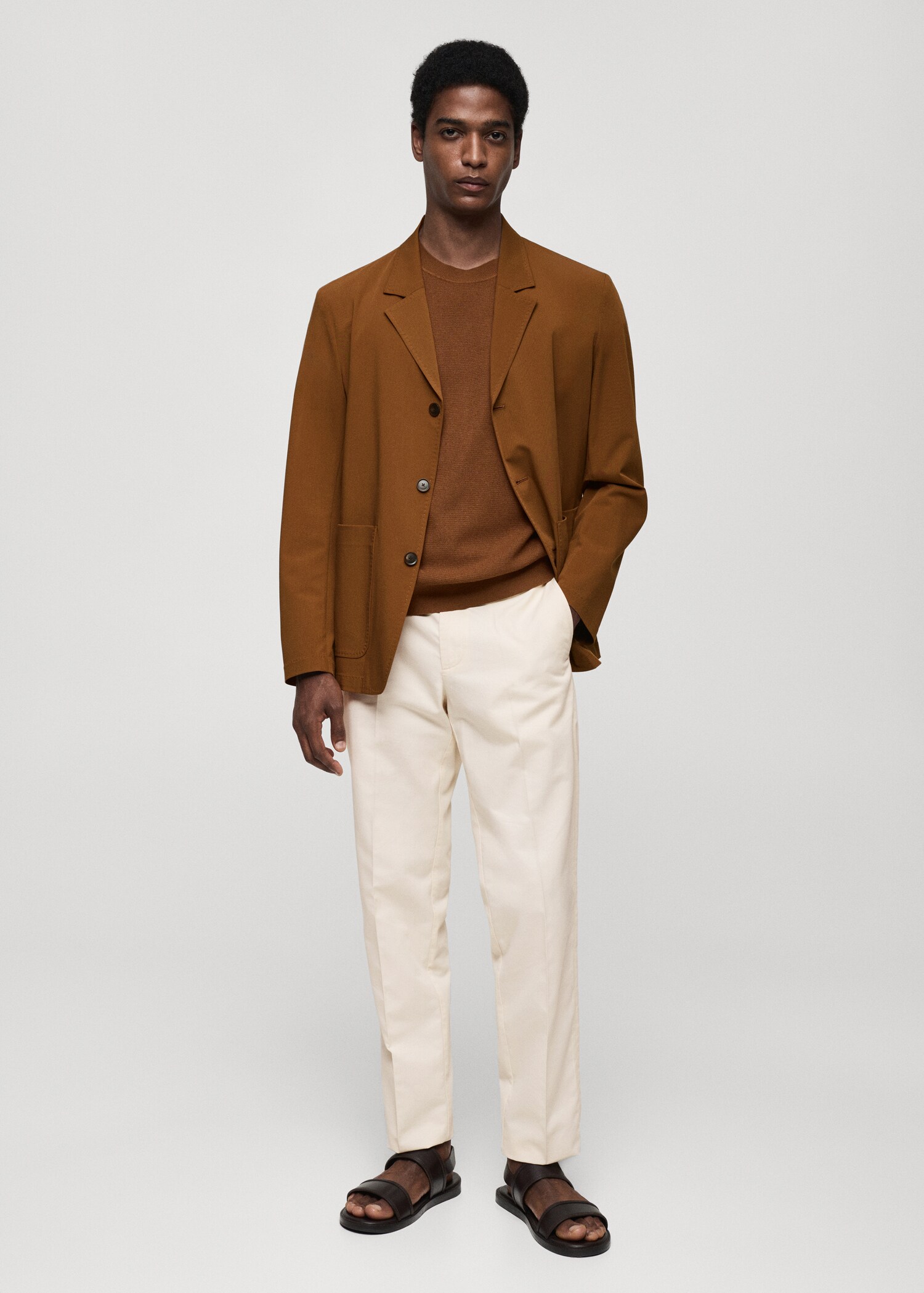 Pantalon regular-fit coton Tencel - Plan général