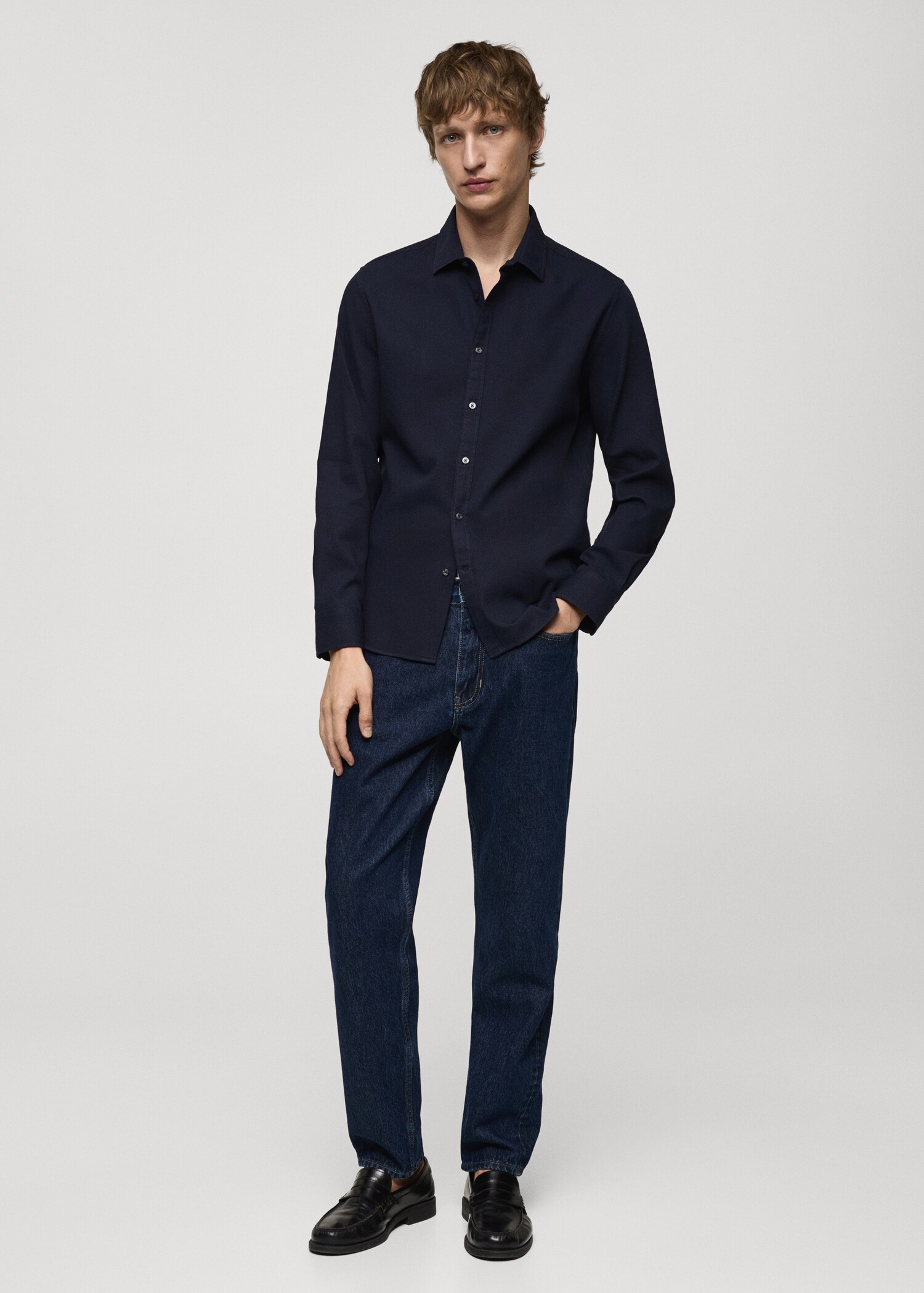 100% cotton regular-fit shirt - General plane