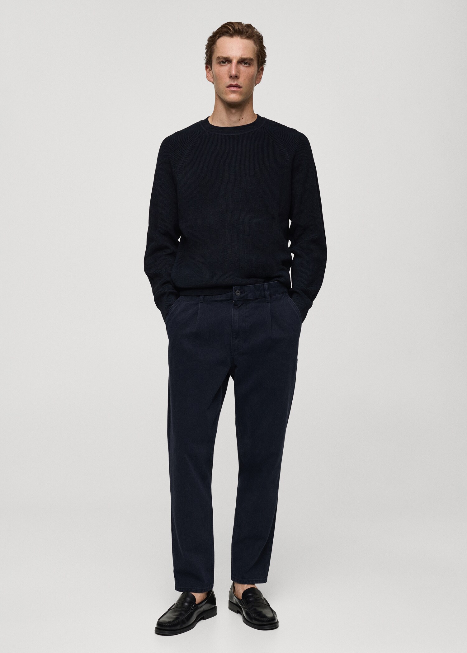 Tejano pinzas tapered fit - Plano general