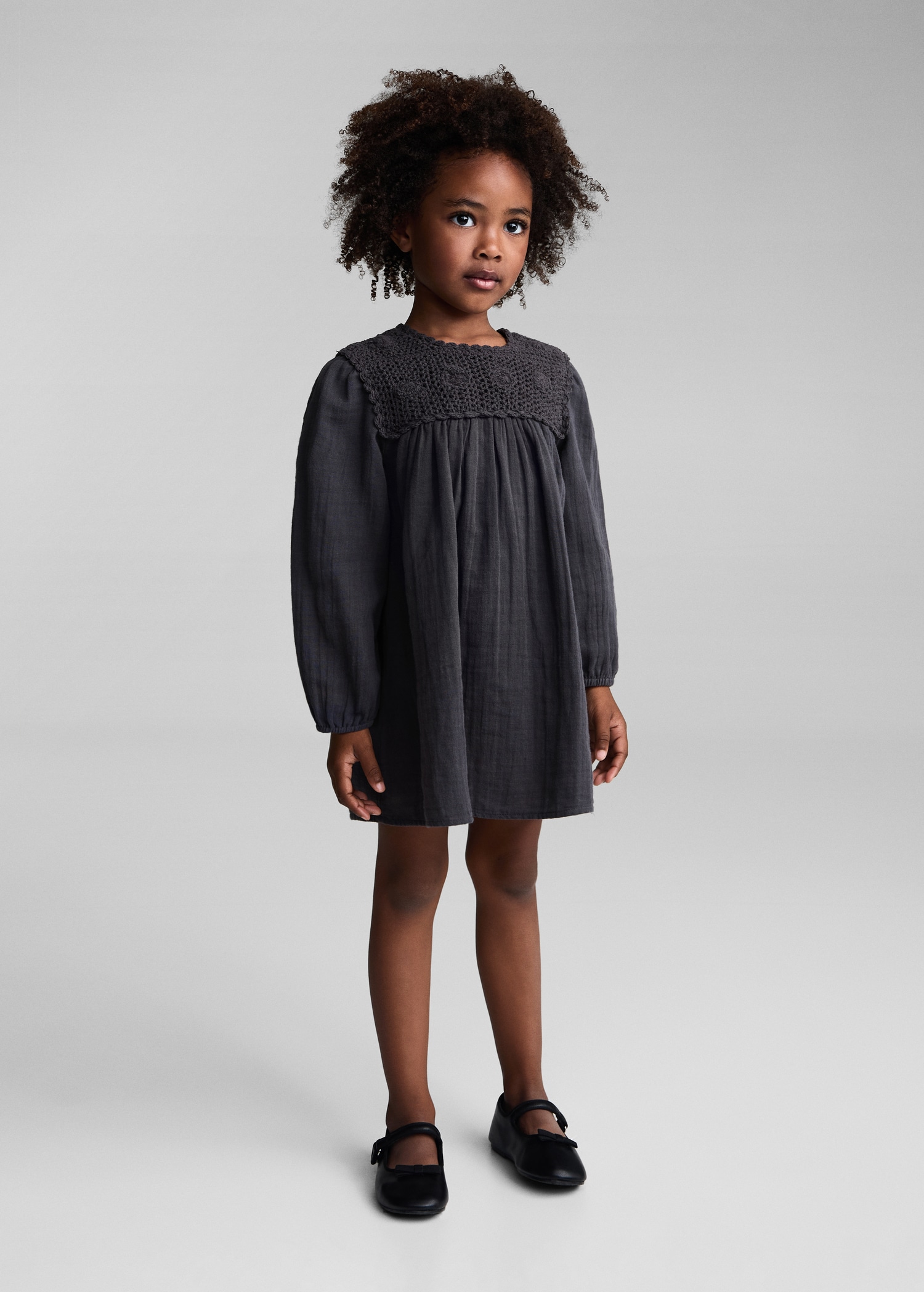 Vestido panel crochet