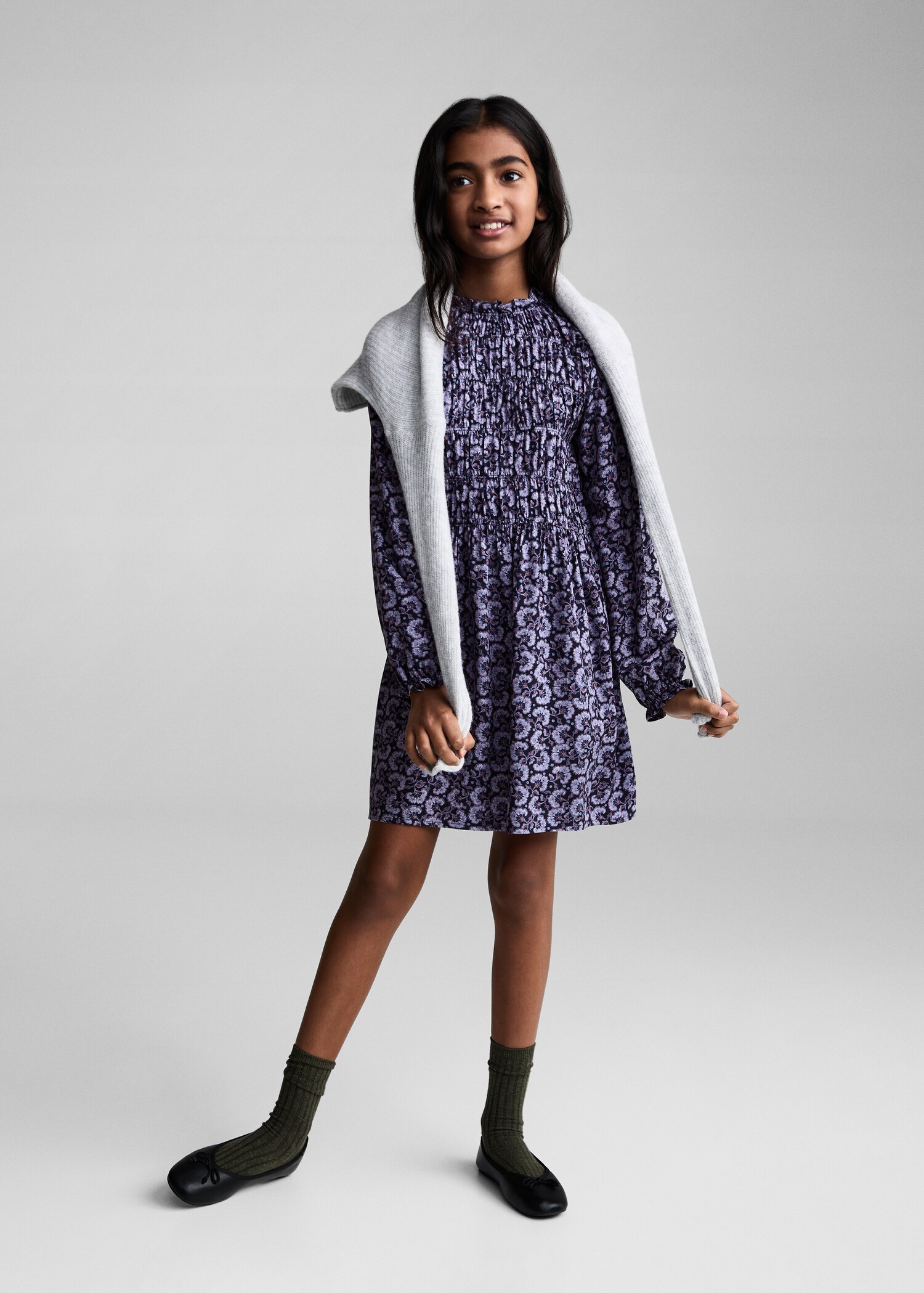 Kleid mit Blumenmuster - Allgemeine Ansicht
