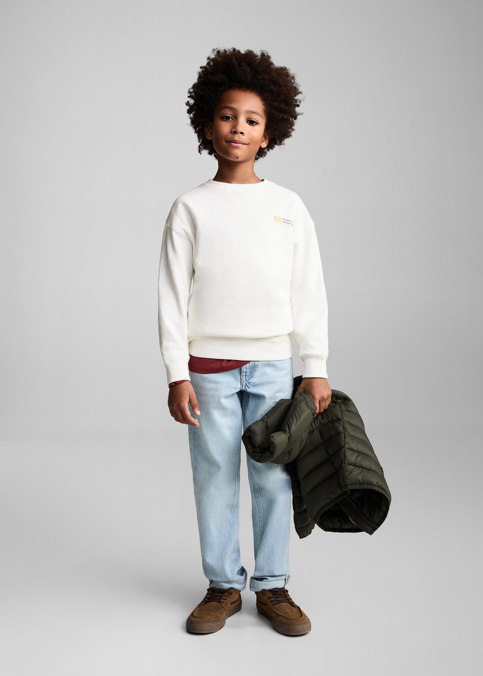 Printed cotton sweatshirt - General plane