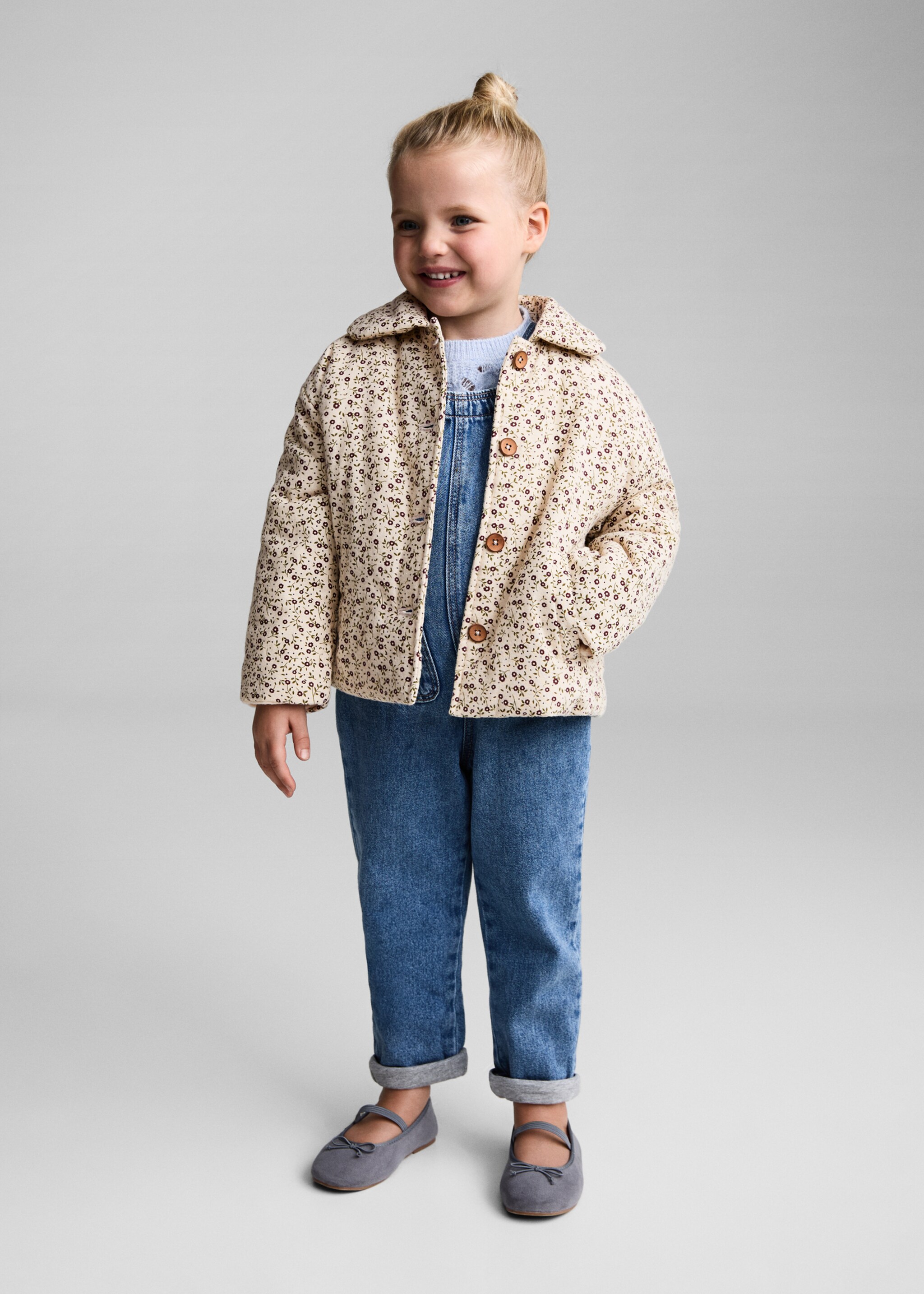 Printed cotton coat - General plane, Ecru. Ref: 77016724-00.