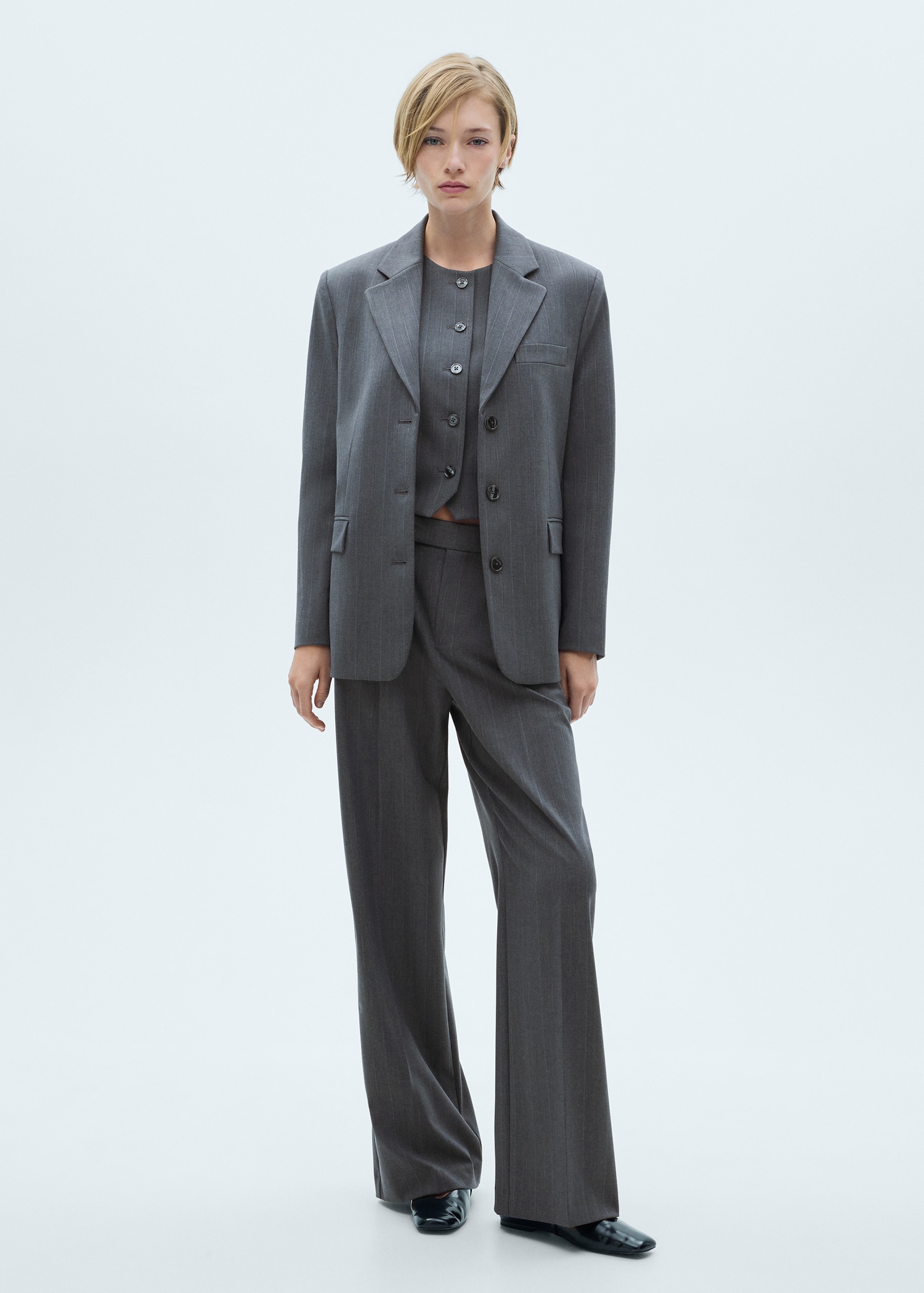 Pinstripe suit trousers Women MANGO OUTLET USA