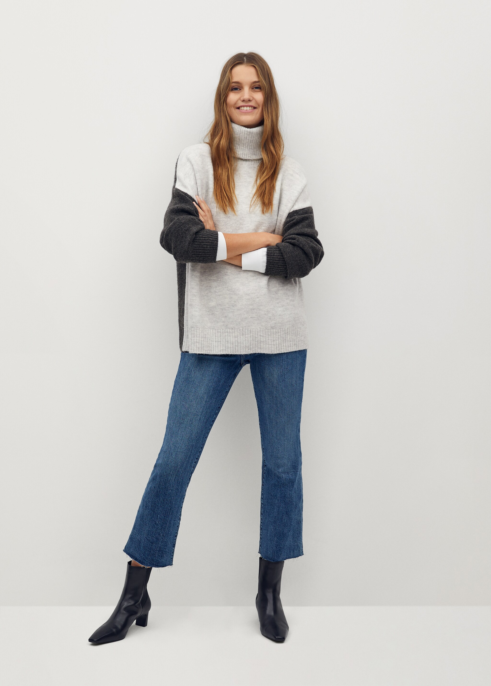 Jersey oversize cuello vuelto - Plano general