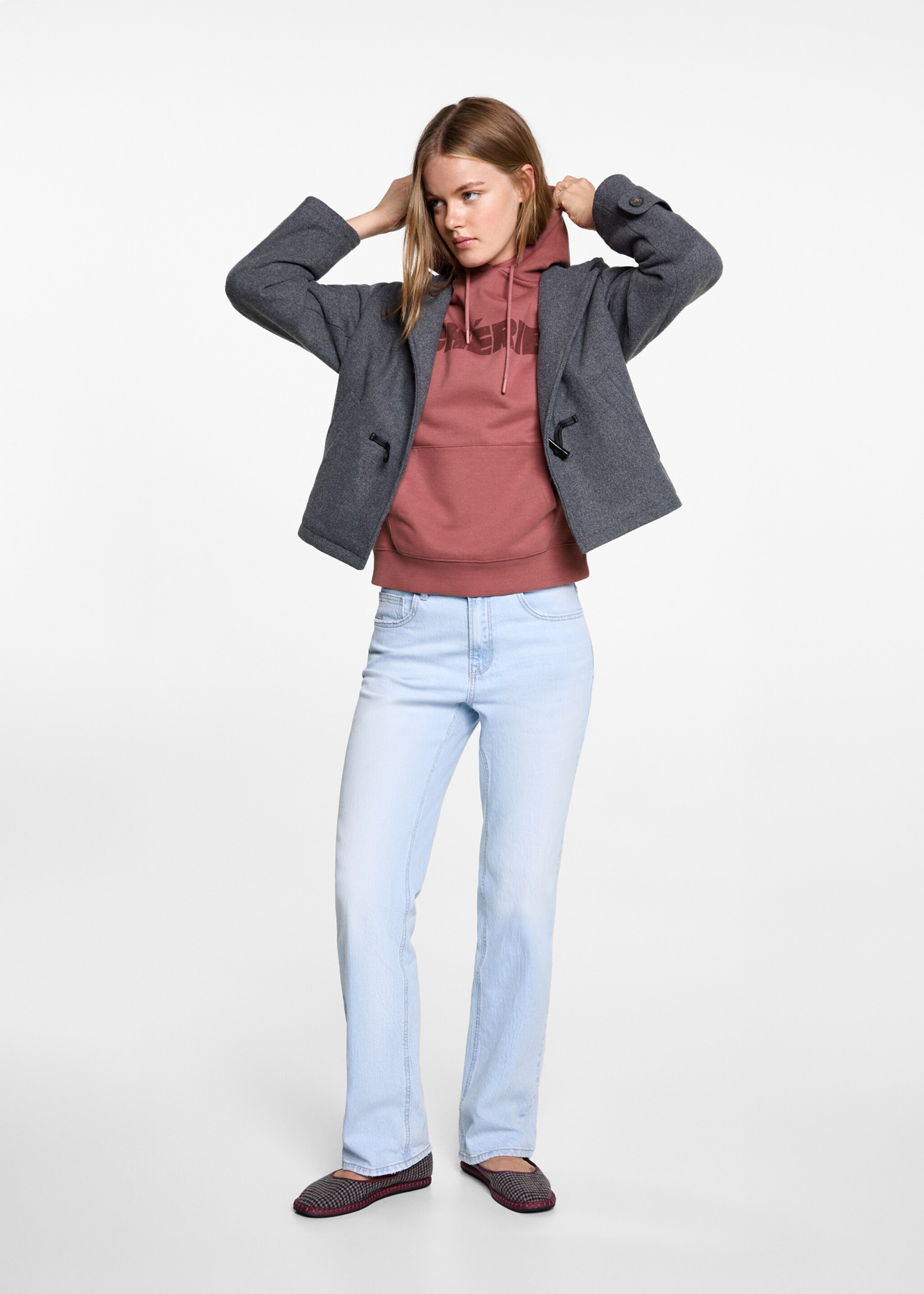 Cotton-blend printed sweatshirt - General plane, Strawberry. Ref: 77017699-00.