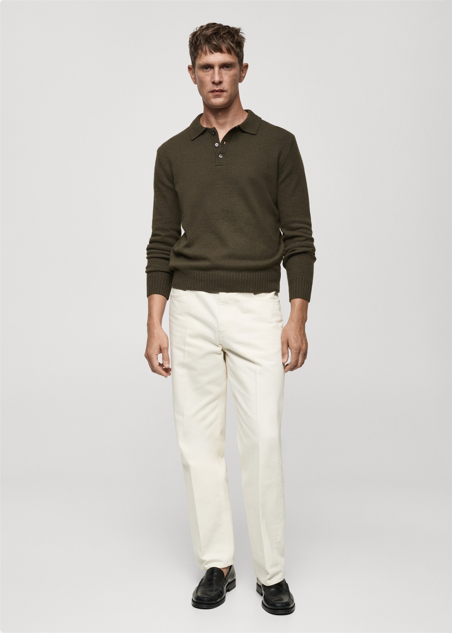 Jersei llana coll polo - Pla general