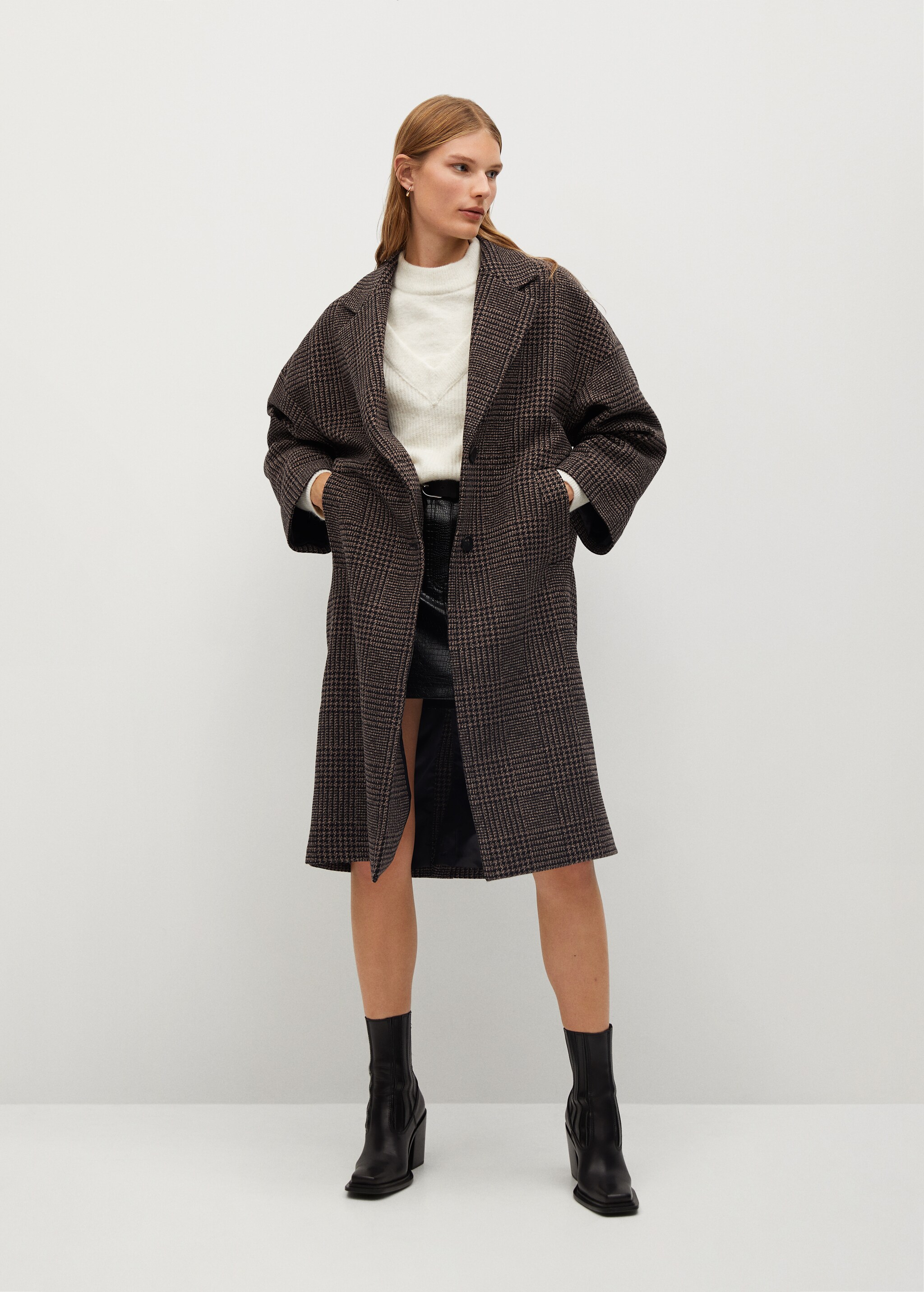 Vlněný kabát oversize - Celkový náhled