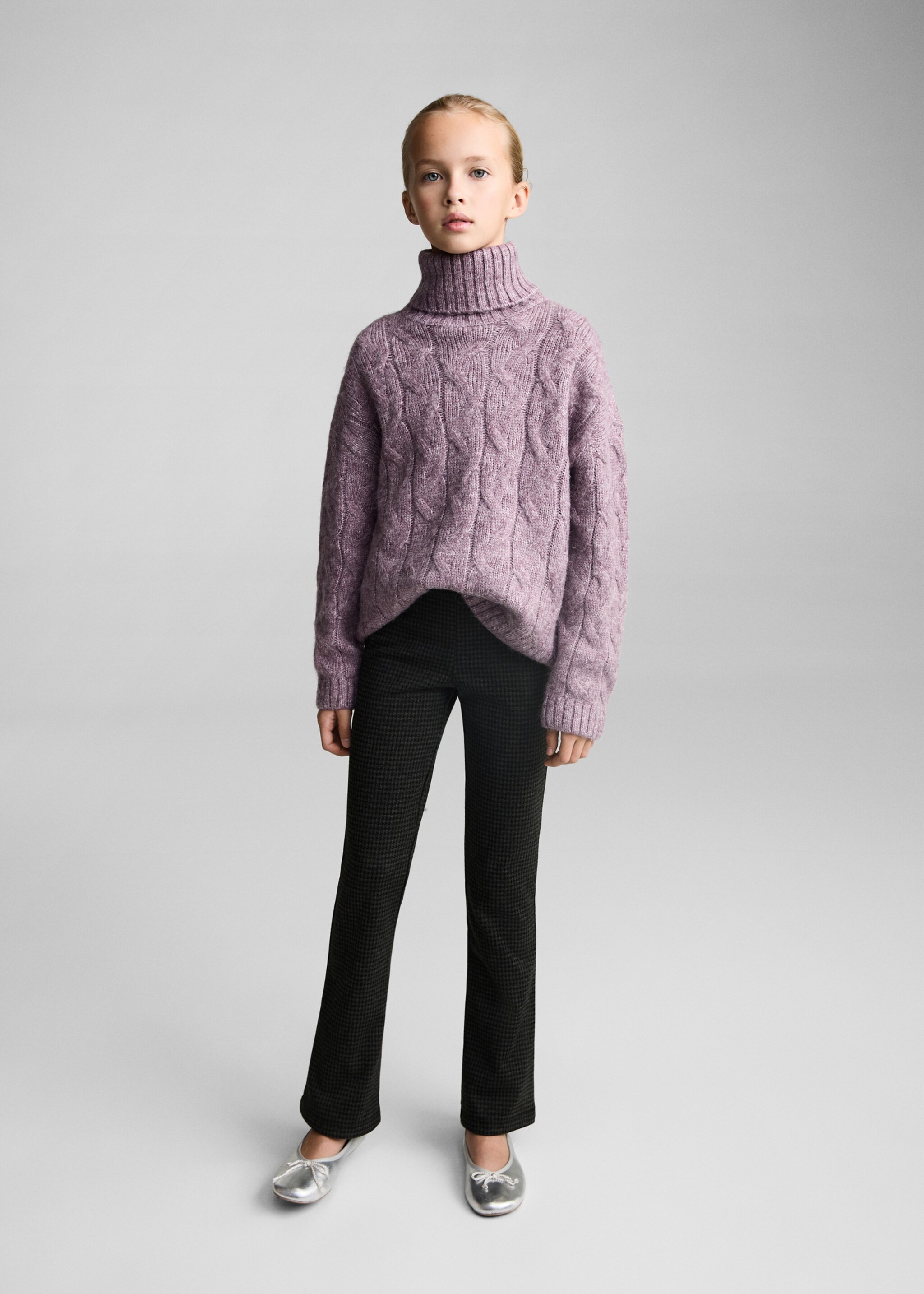 Leggings pied de poule - Piano generale, Grigio antracite. Ref: 77018278-00.