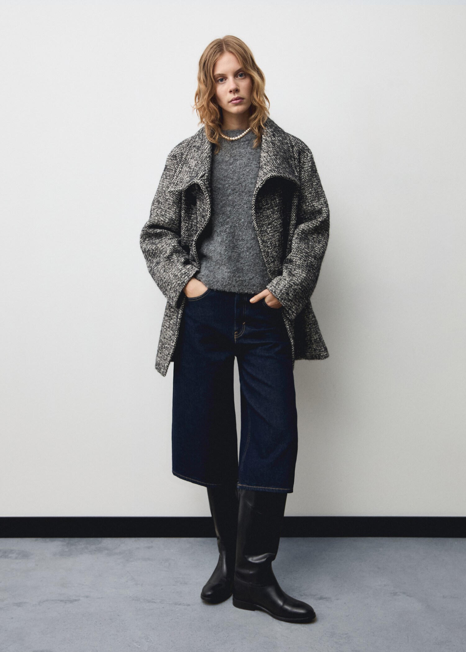 Jersey punto cuello redondo - Plano general