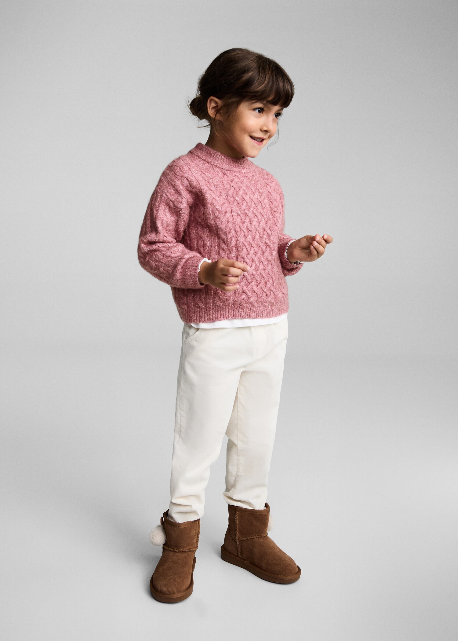Pull-over maille tressée - Plan général