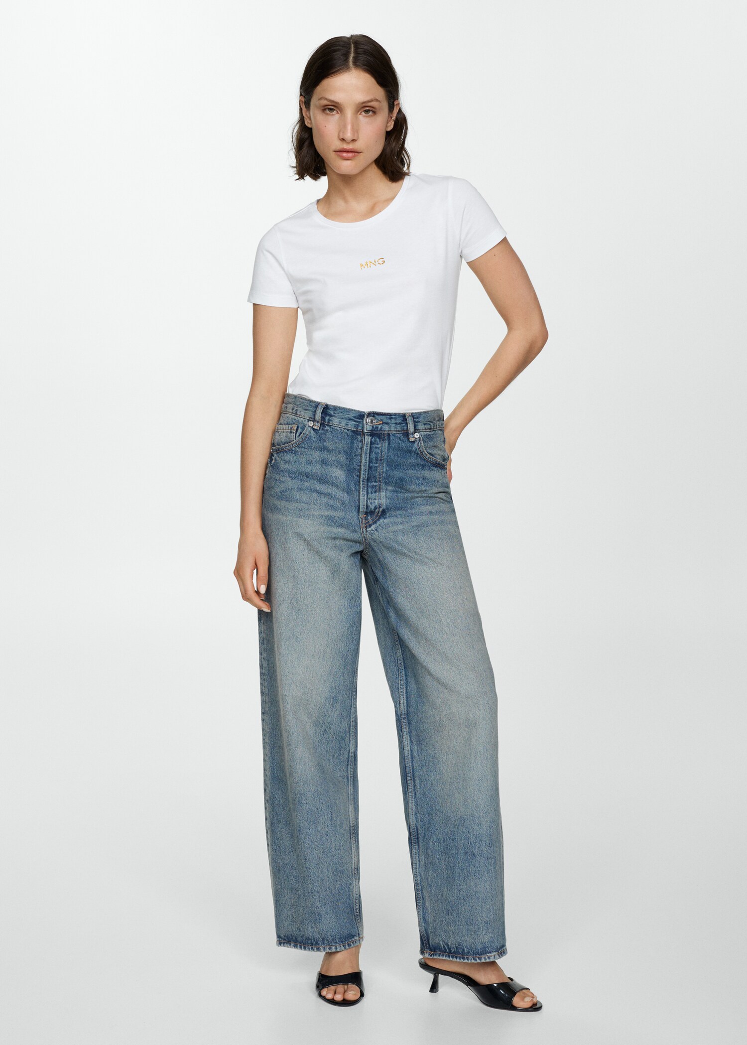 Metallic logo T-shirt - General plane