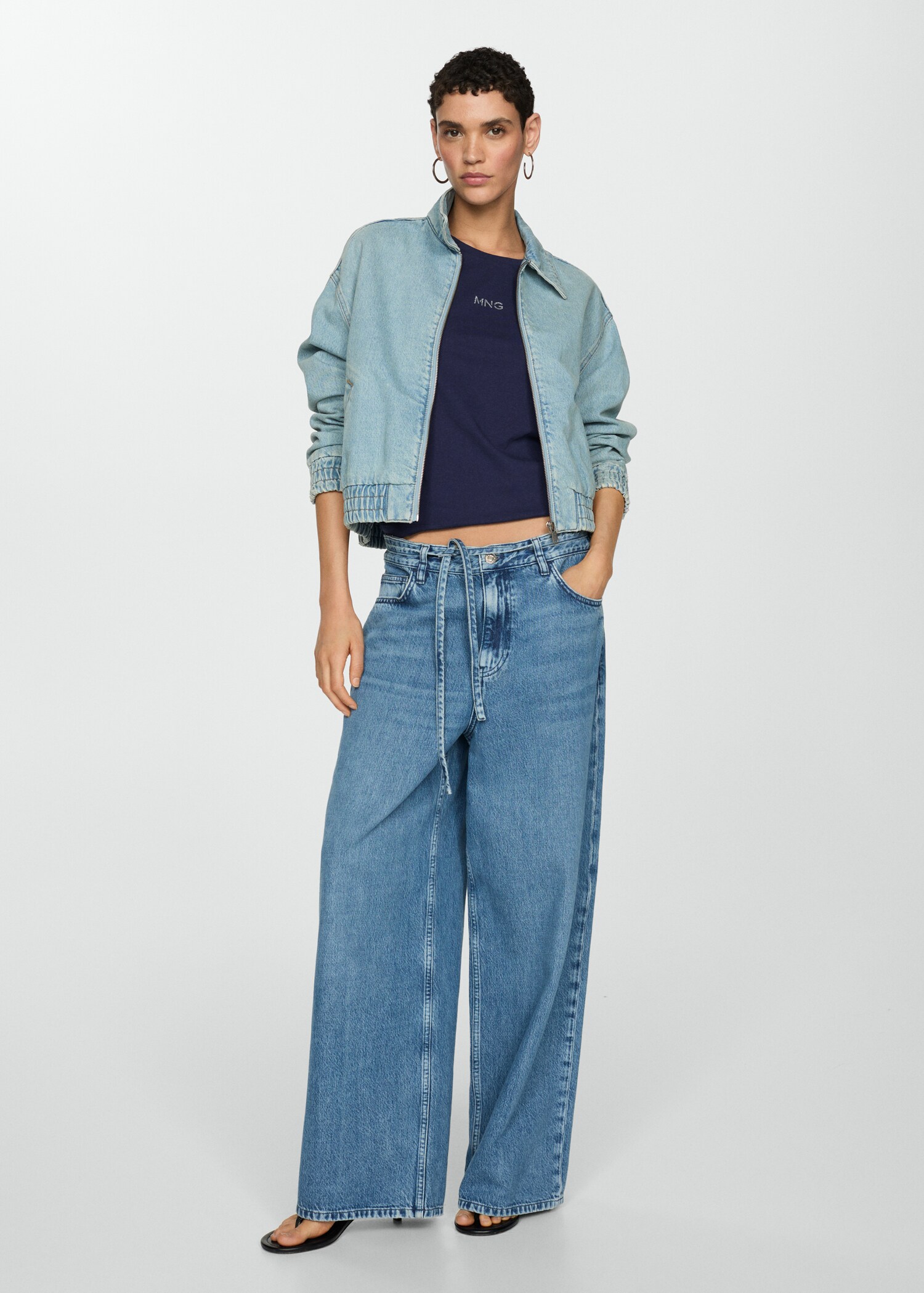 Metallic logo T-shirt - General plane