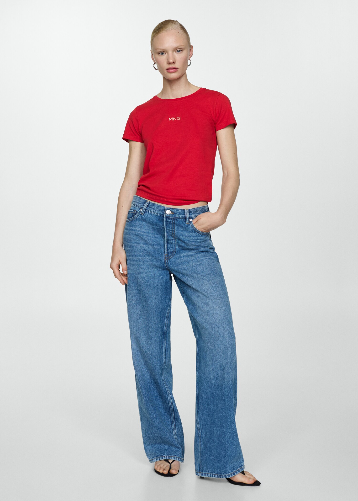 Metallic logo T-shirt - General plane