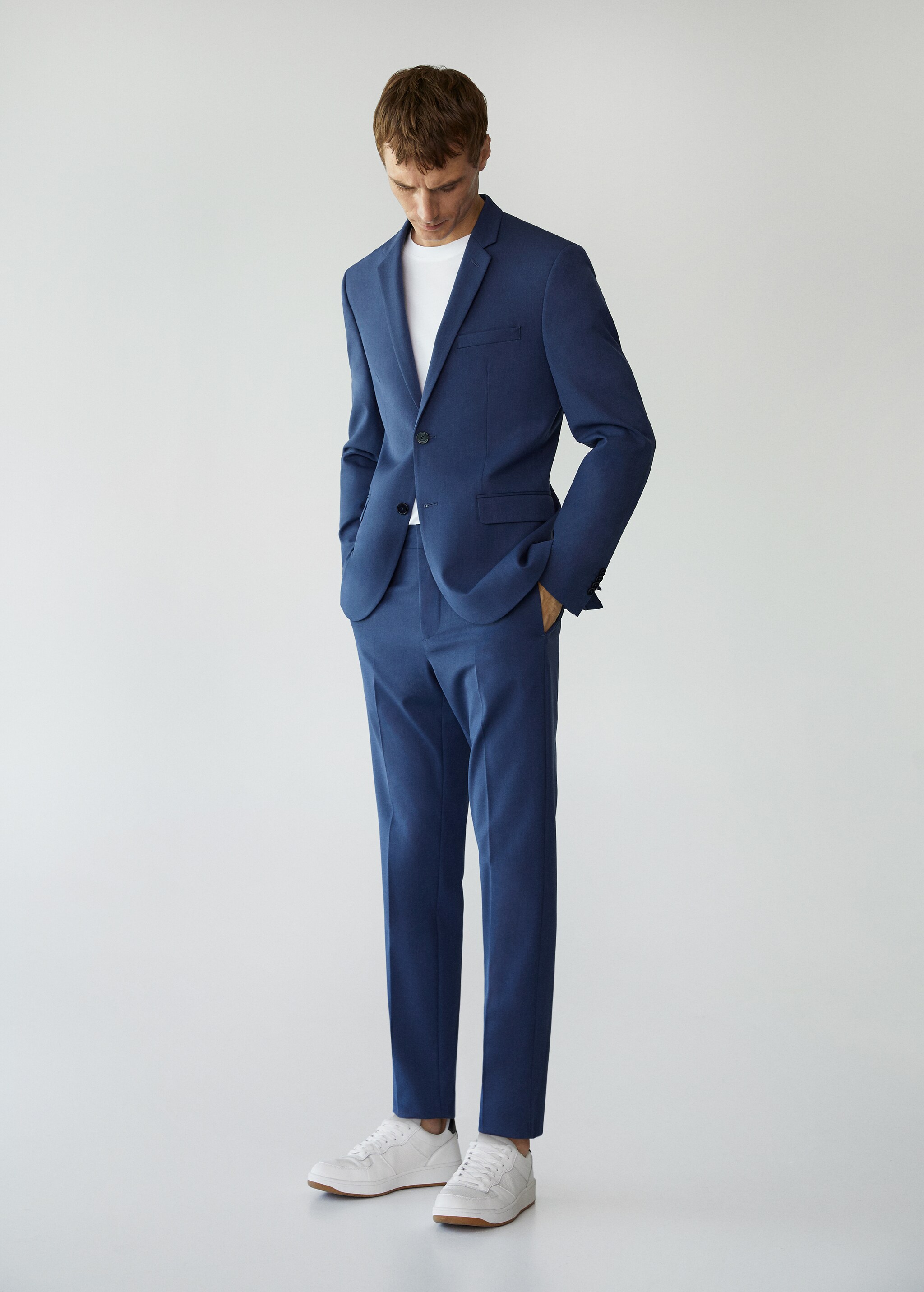 Super slim fit suit trousers - General plane