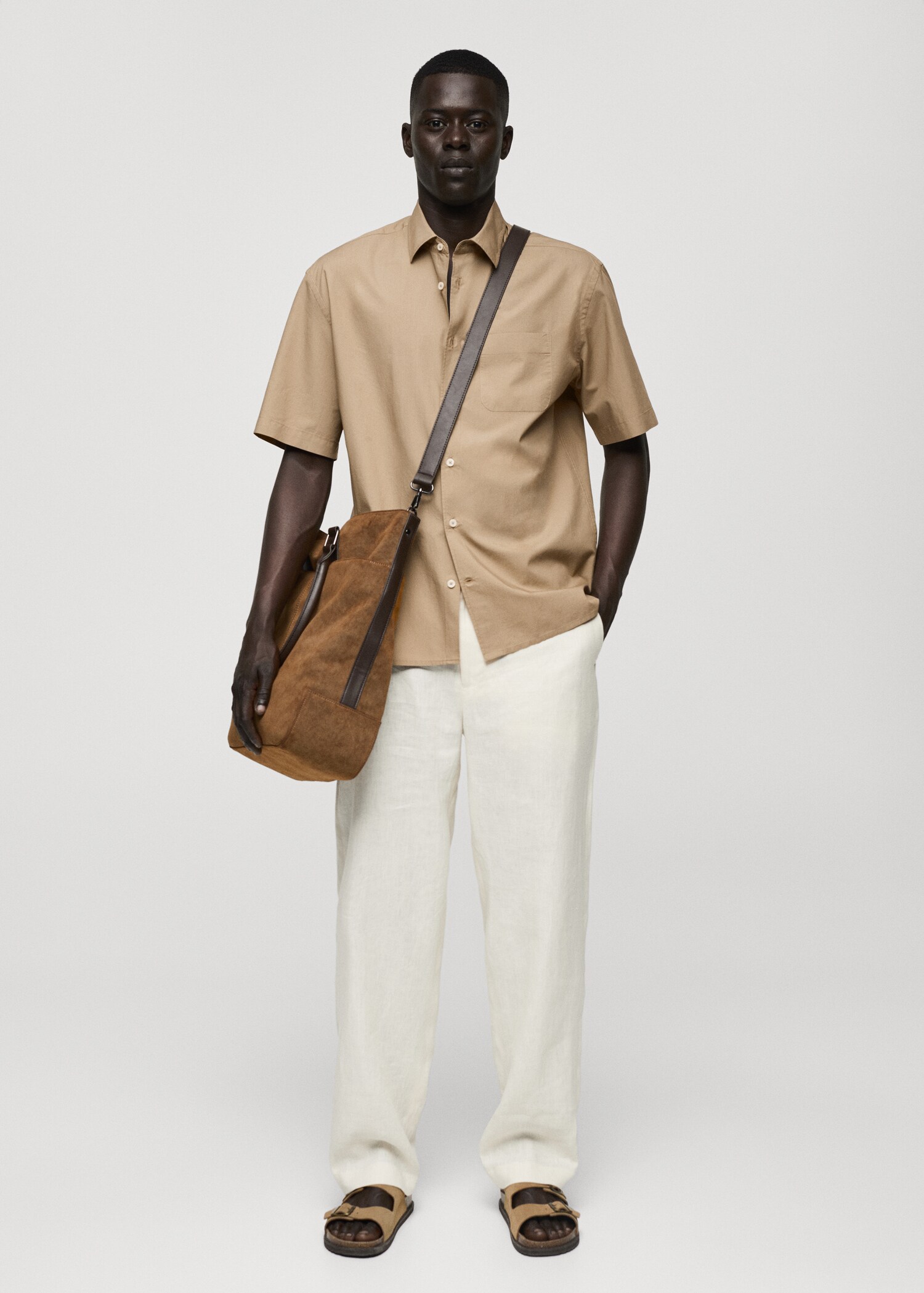 Tencel™™ cotton shirt with pocket - General plane