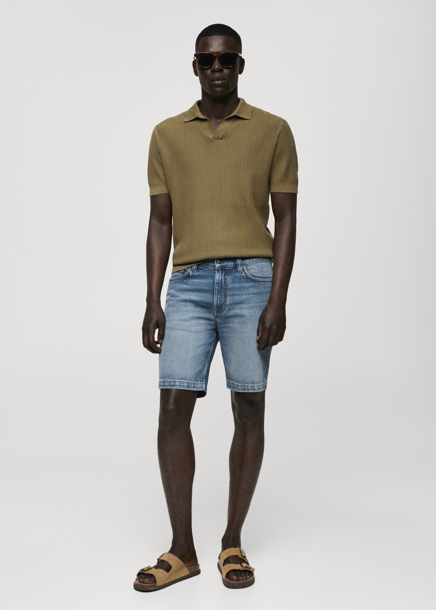 Bermudes texanes regular fit - Pla general