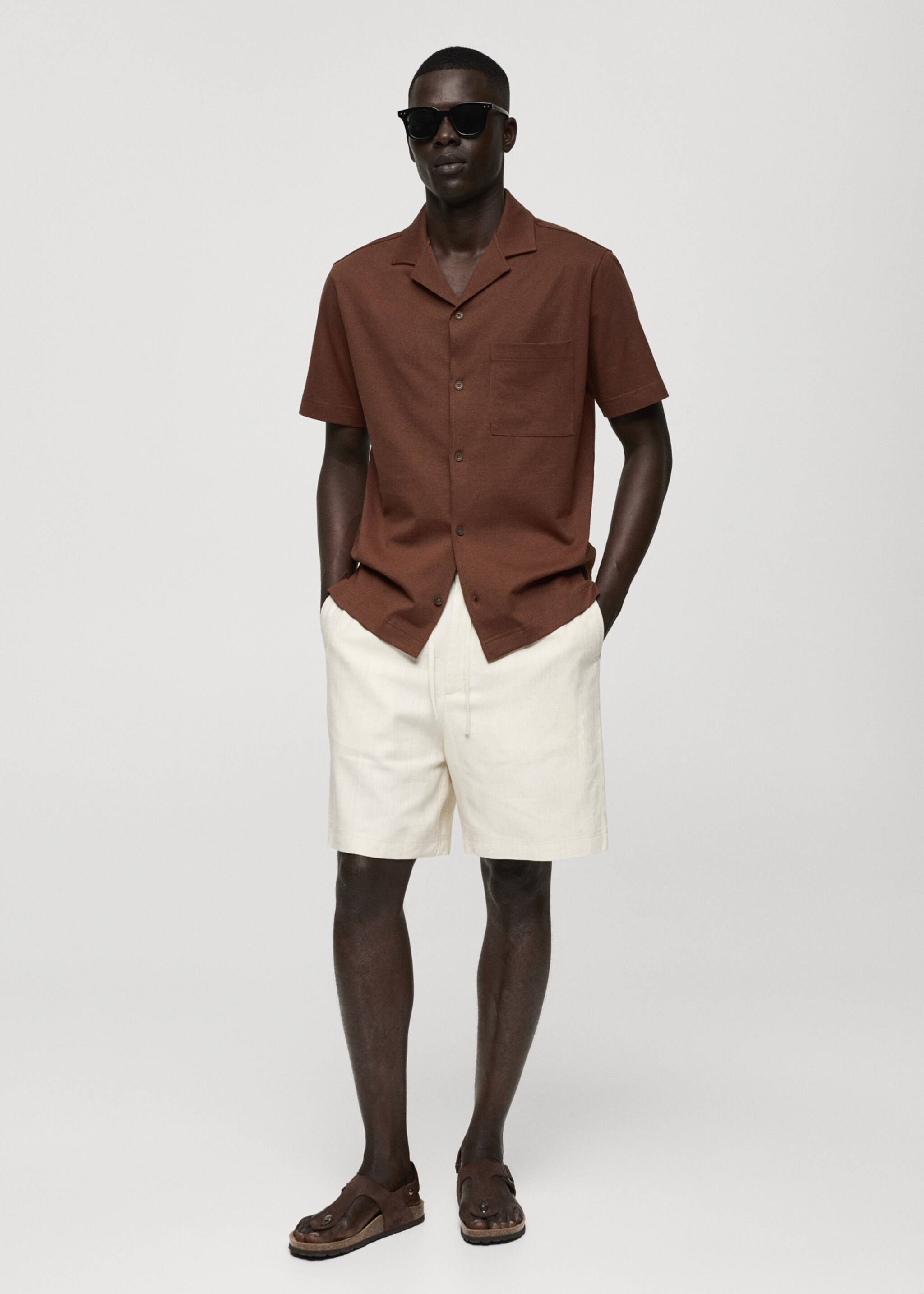 Regular-fit 100% cotton shirt - General plane