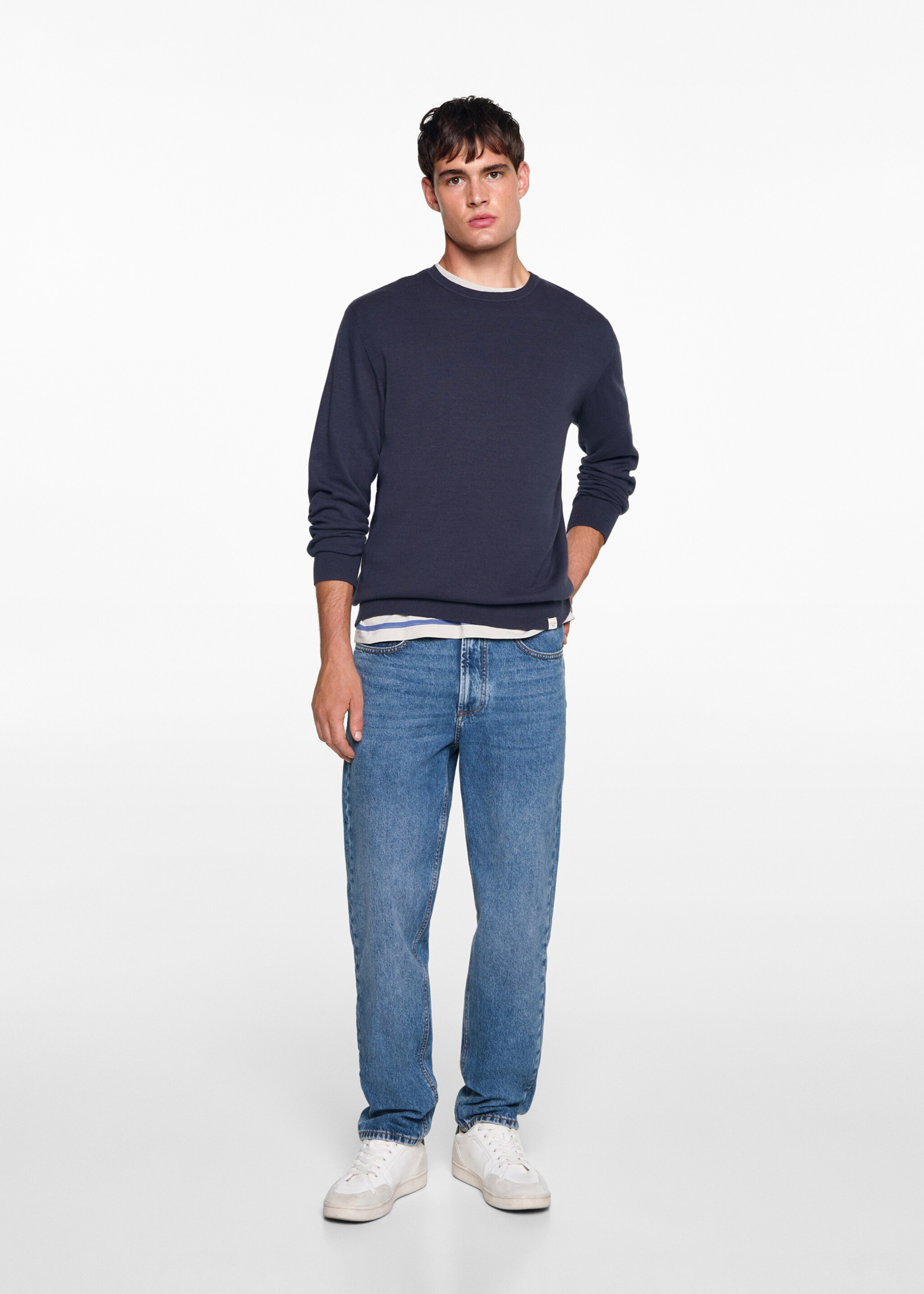 Jean regular-fit - Plan général, Bleu moyen. Ref: 77021509-00.