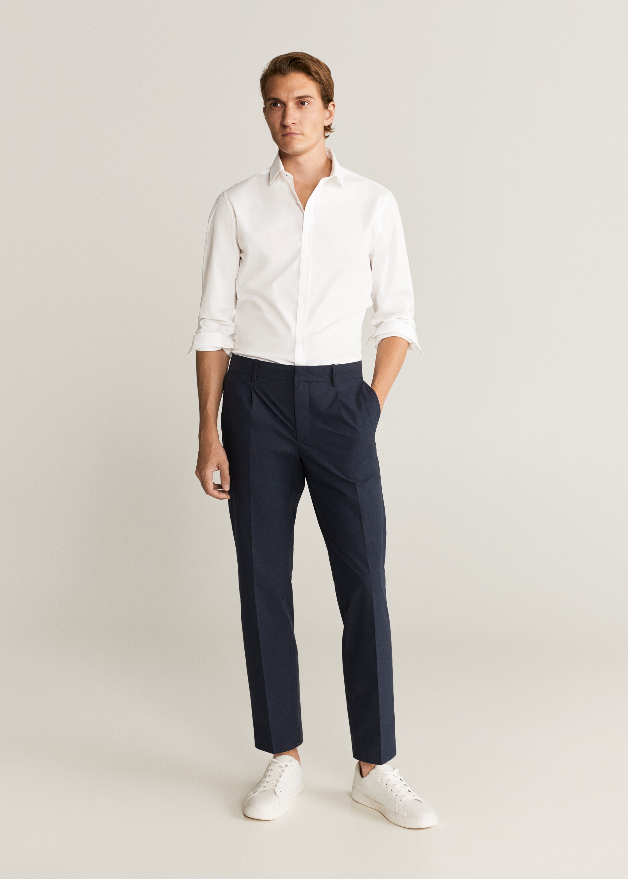 Camisa slim fit algodón - Plano general