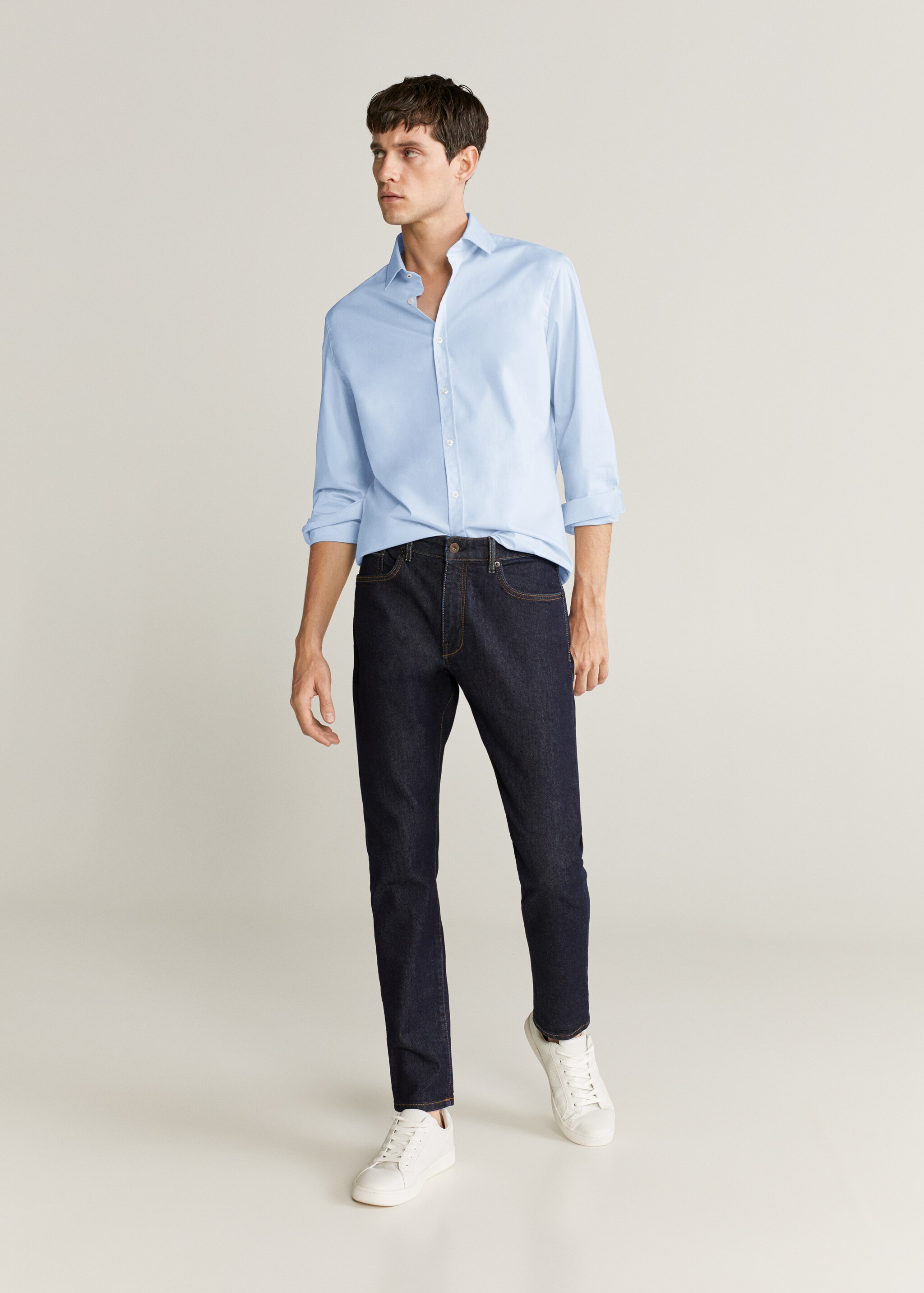 Camisa slim fit algodón - Plano general