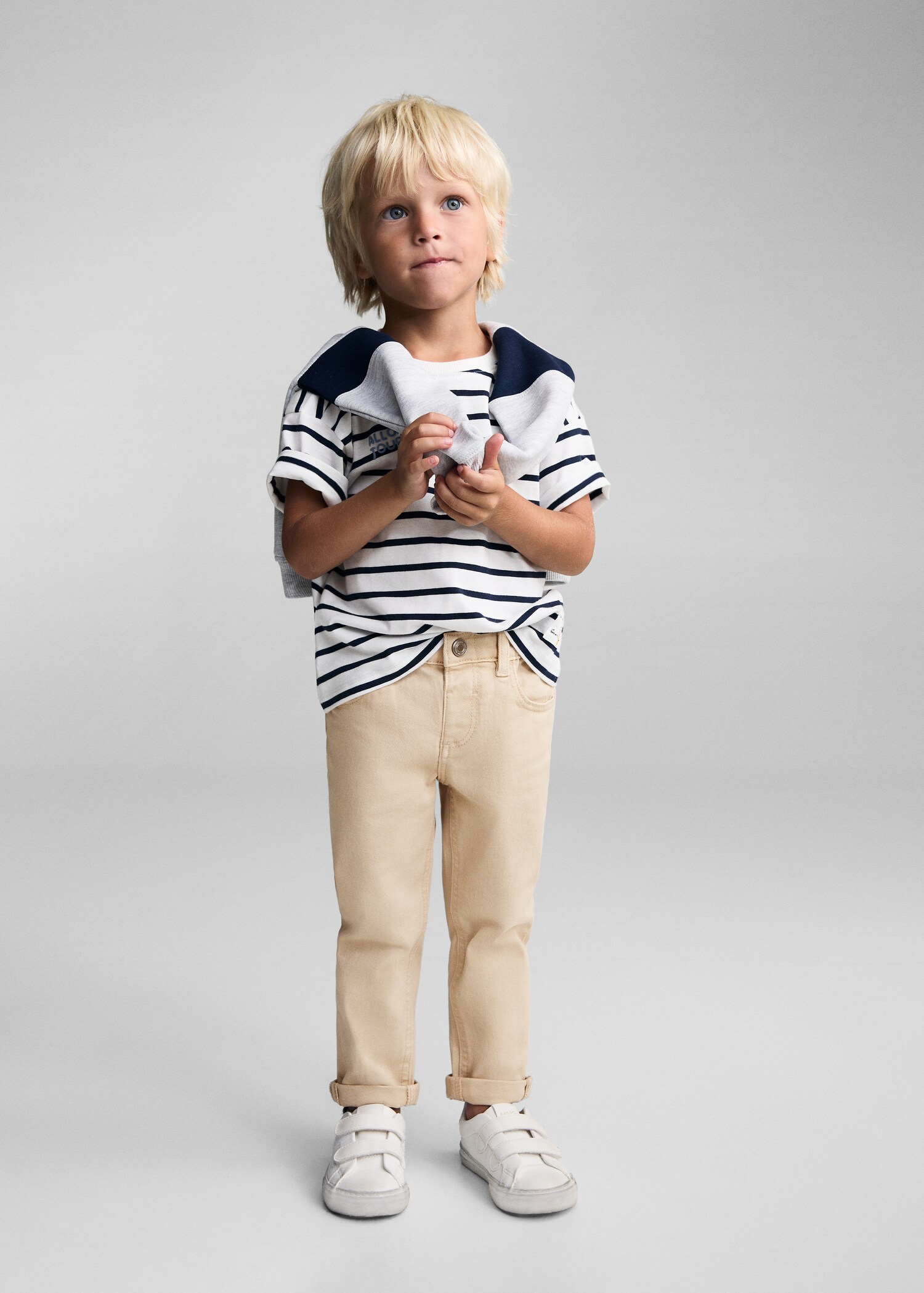 Straight-fit cotton pants - General plane
