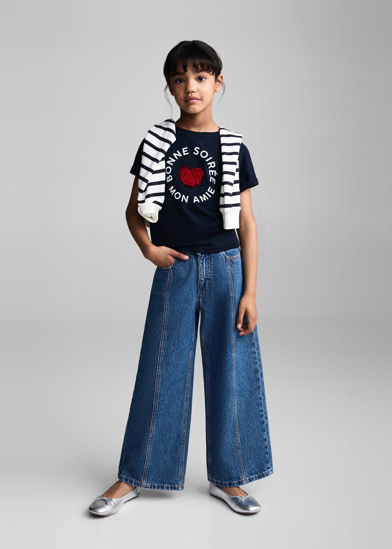 T-shirt imprimé cœur - Plan général