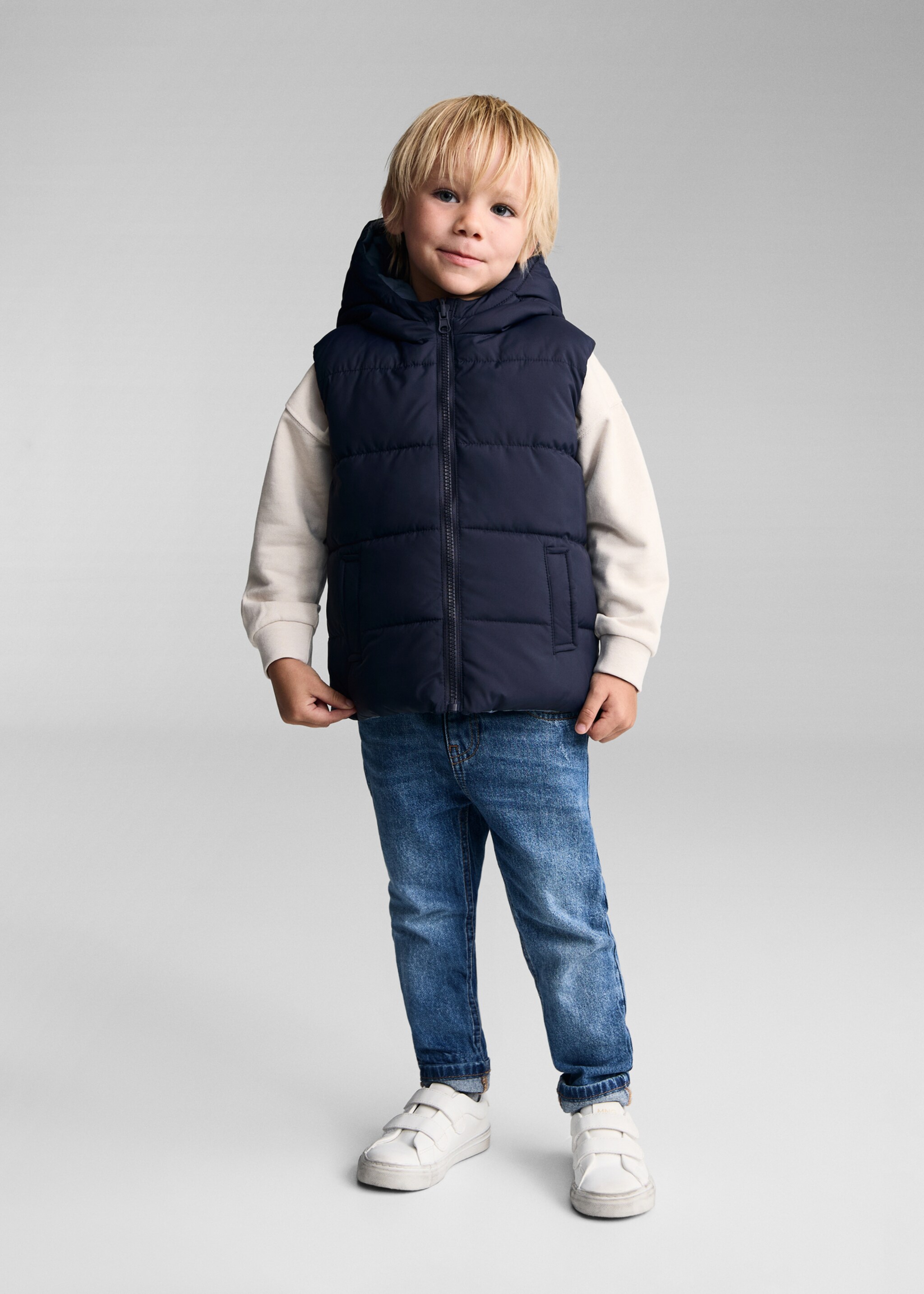 Reversible quilted gilet - General plane, Dark Navy. Ref: 77023666-00.