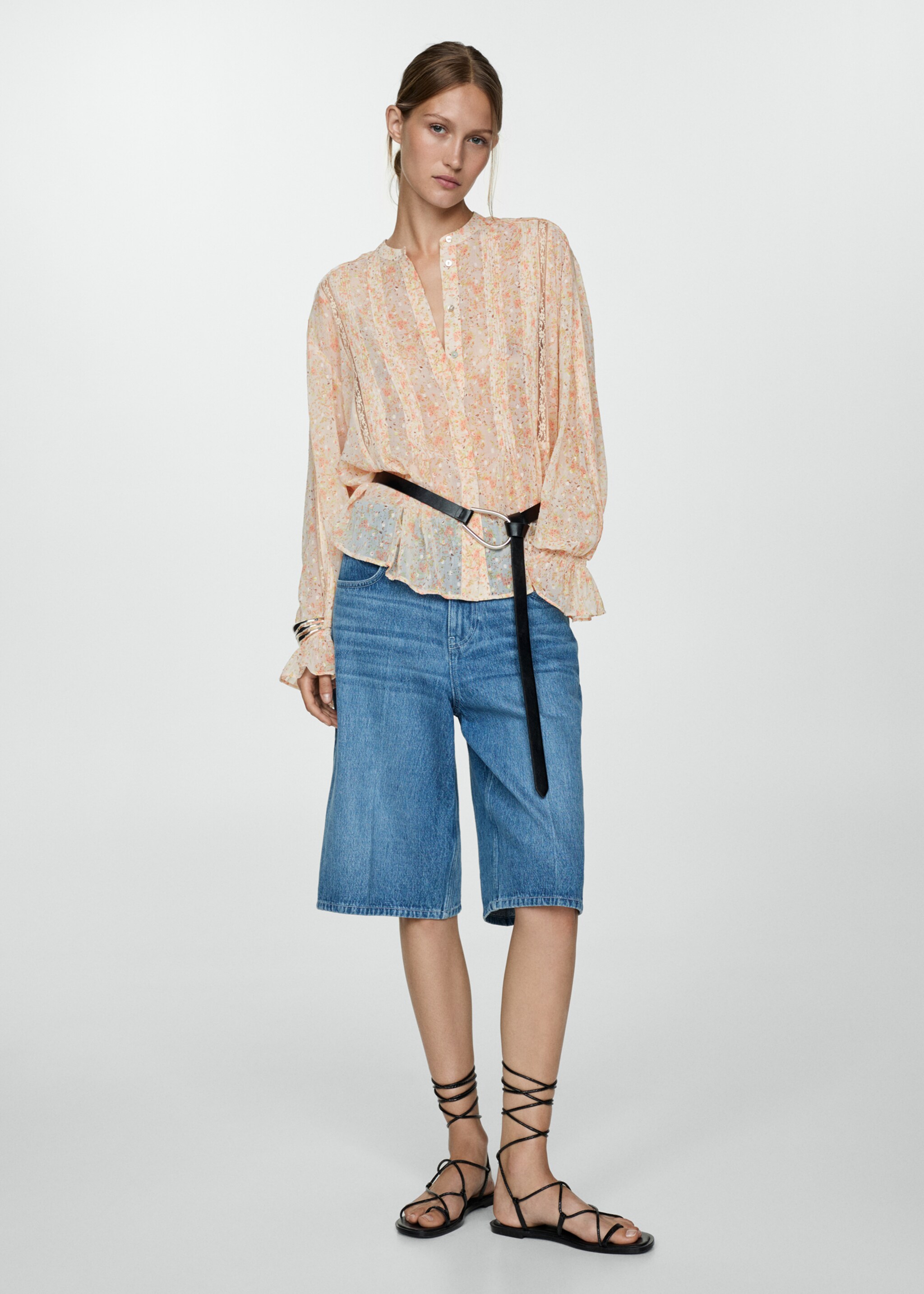 Chemise à imprimé à fleurs - Plan général