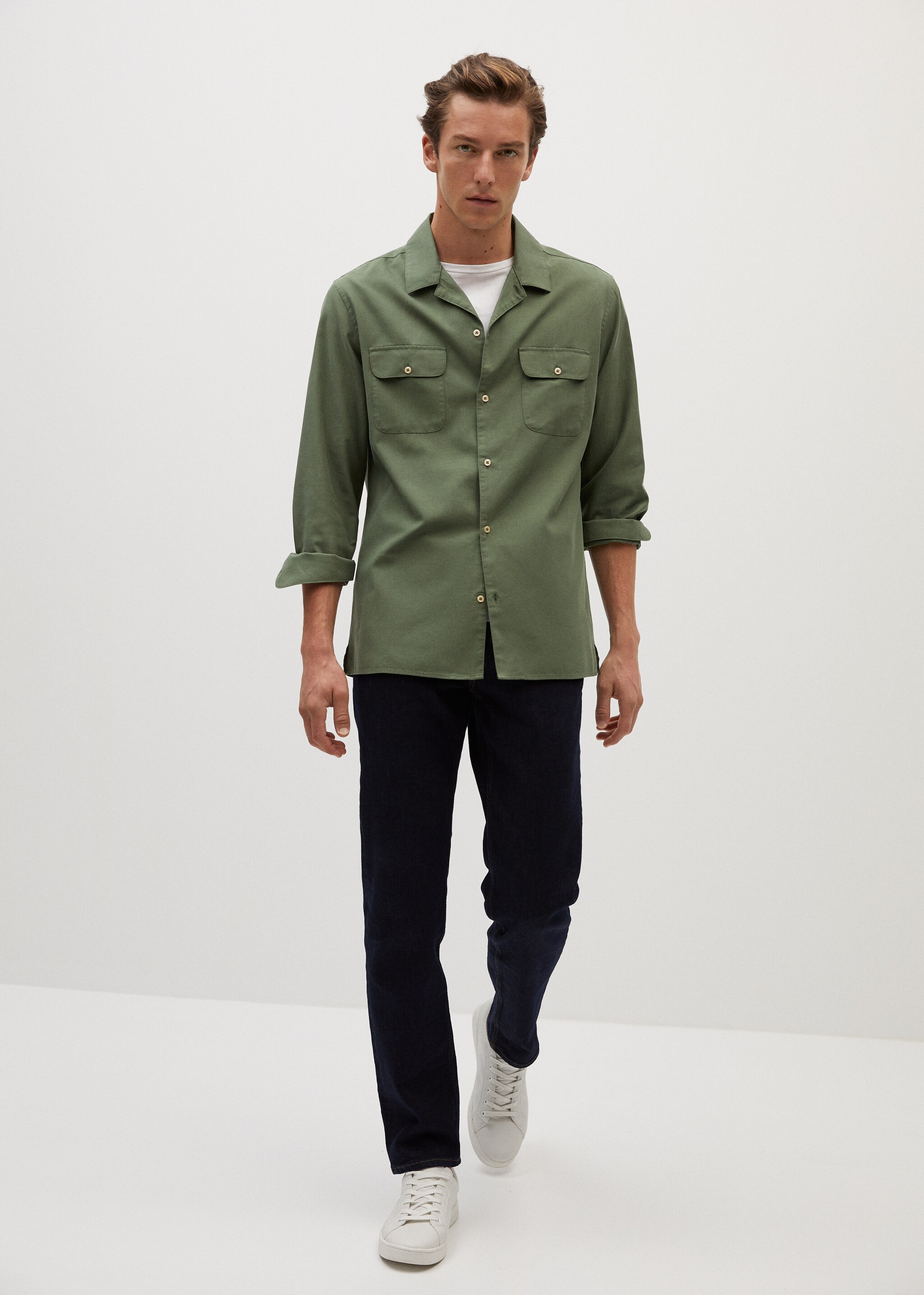 Camisa regular fit algodón lyocell - Plano general