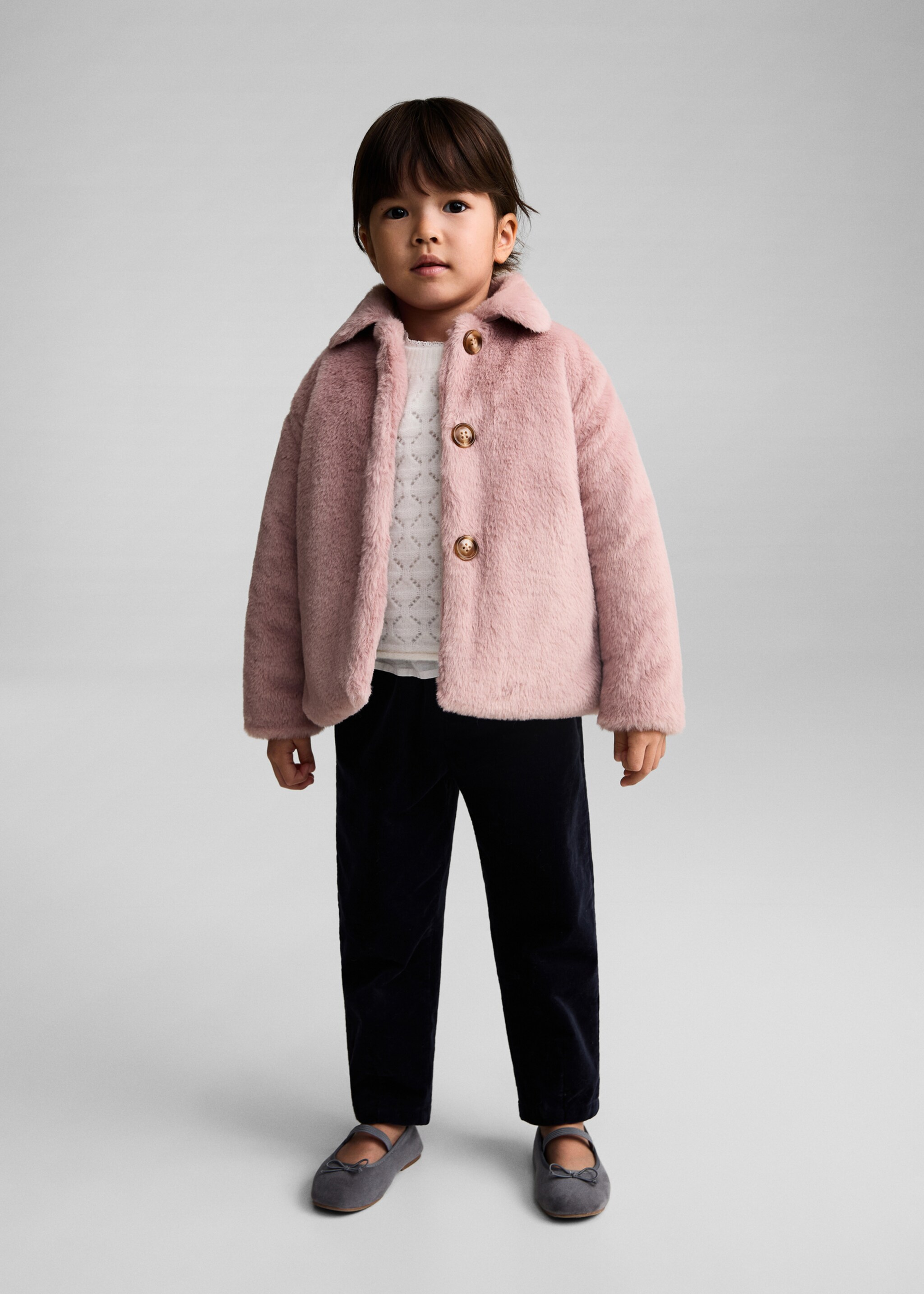 Fluffy coat - General plane, Pink. Ref: 77024763-00.