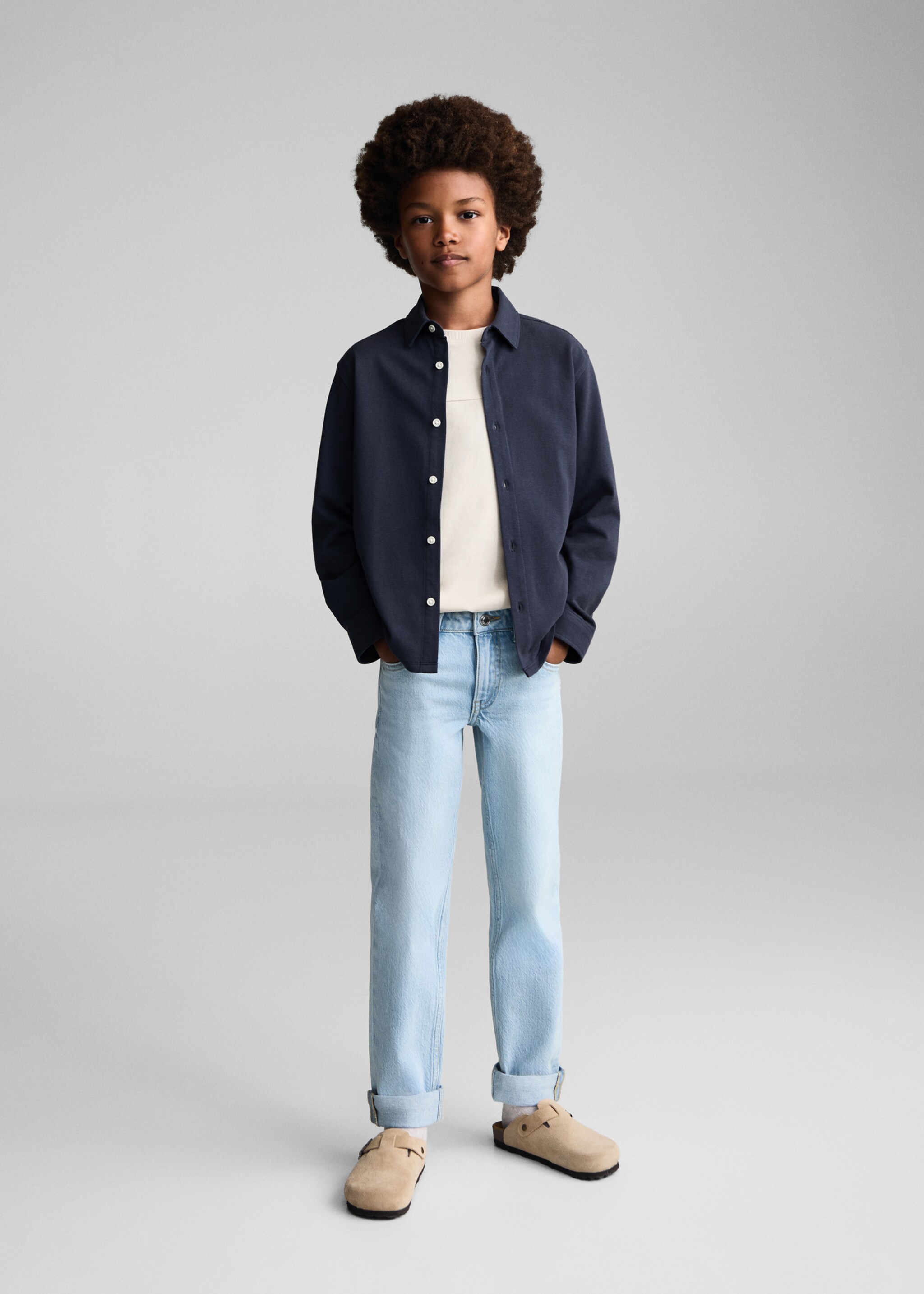Cotton shirt - General plane, Blue. Ref: 77024783-00.