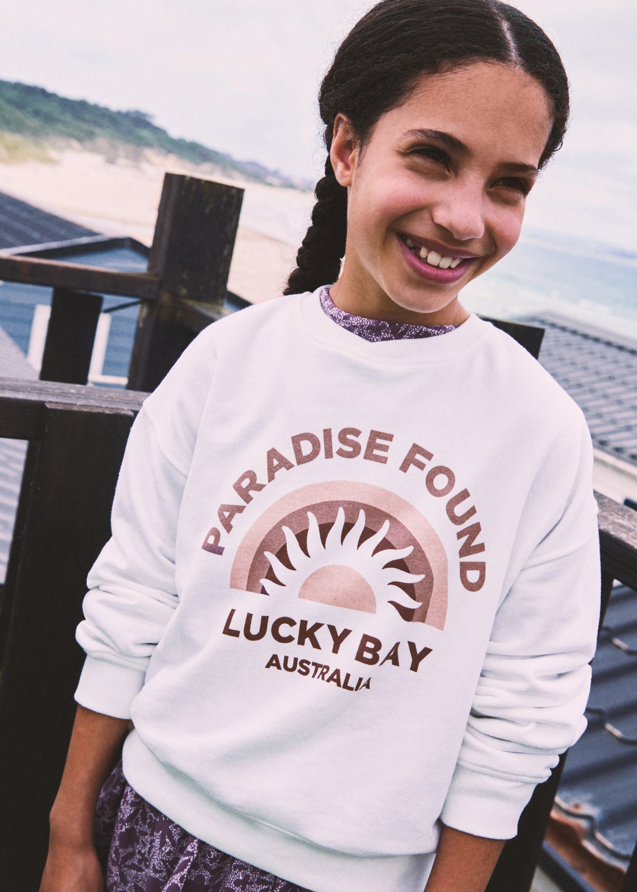 Surf printed sweatshirt - General plane