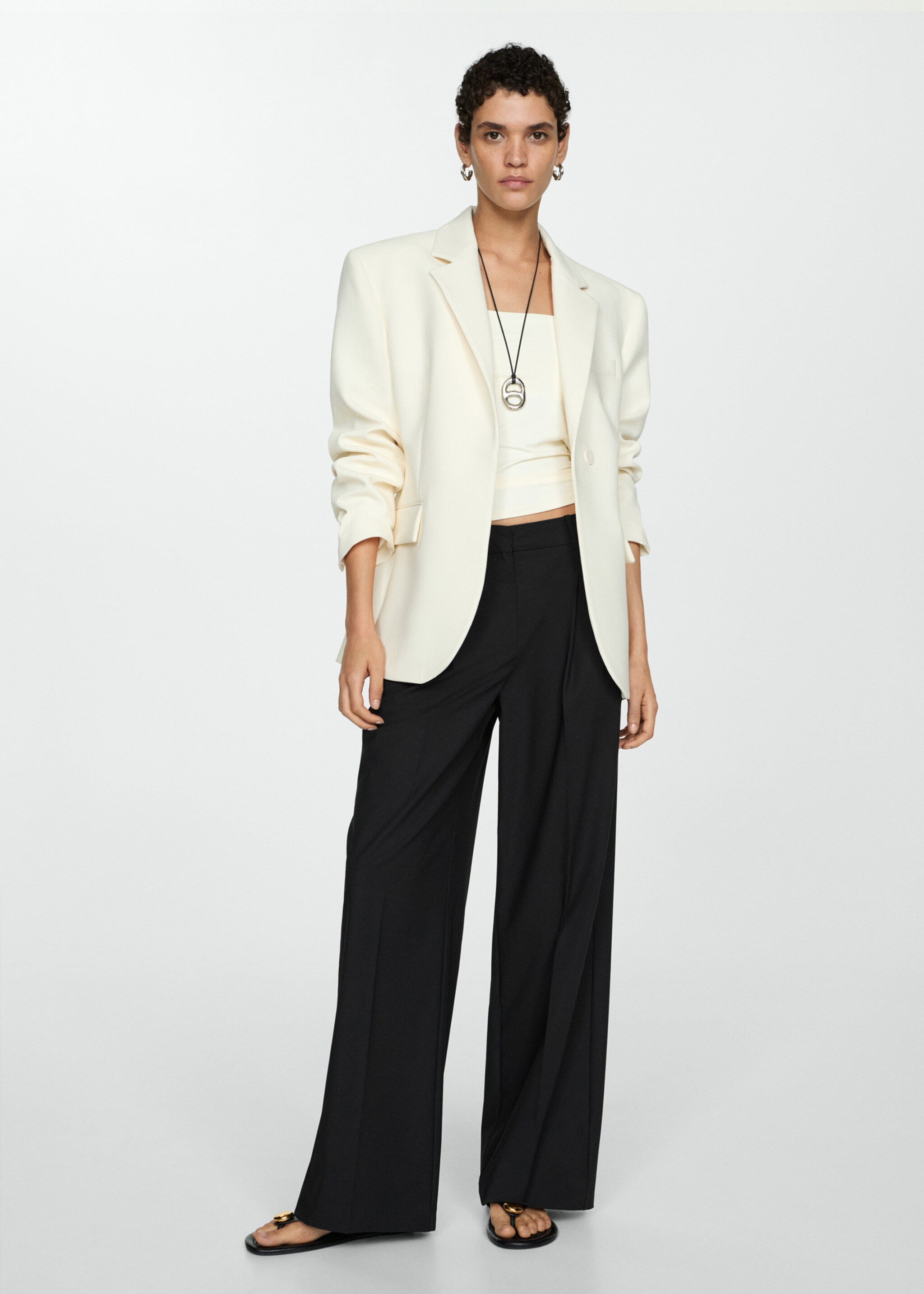 Pantalon droit pinces - Plan général