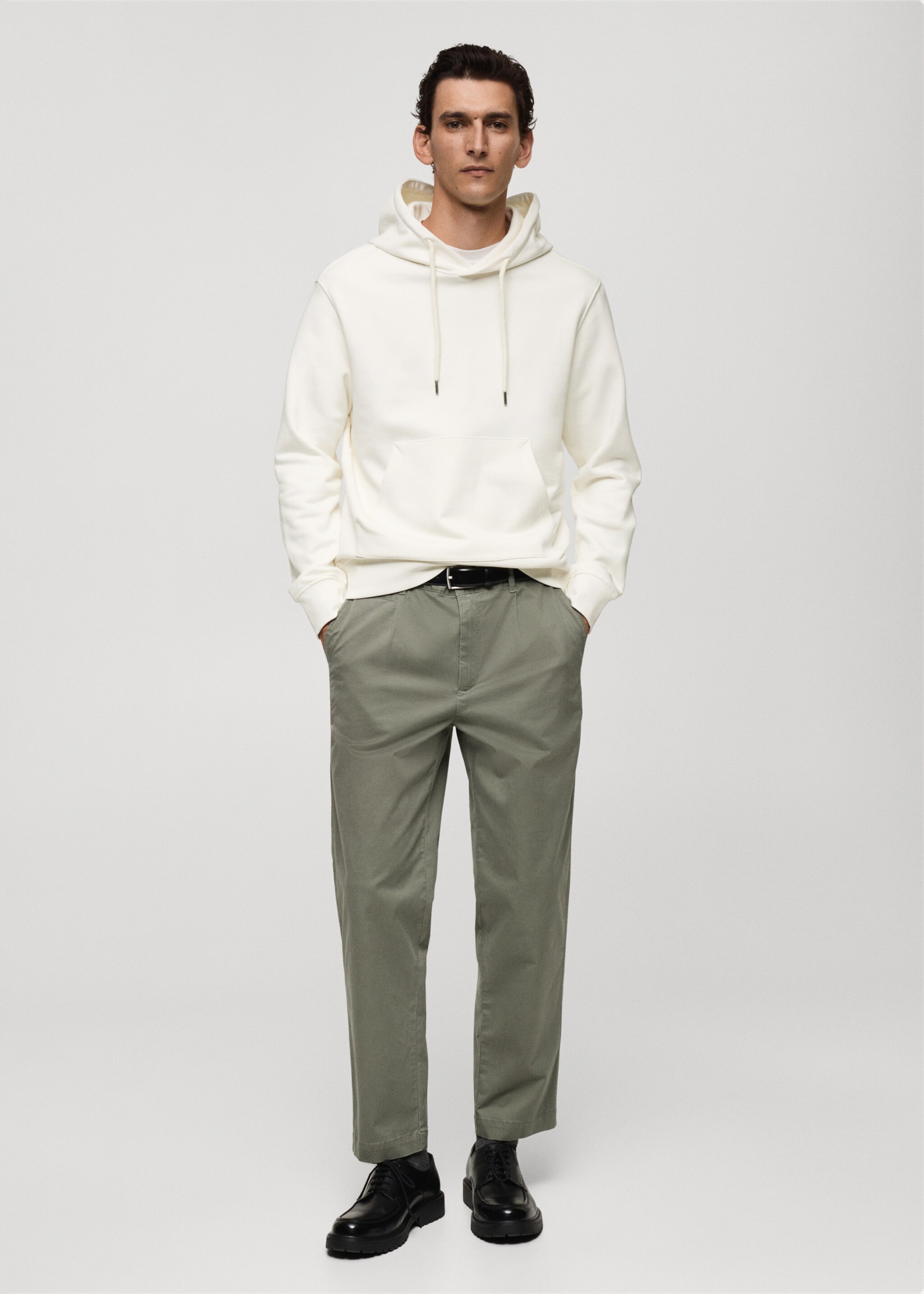 Felpa con cappuccio in cotone regular-fit - Piano generale