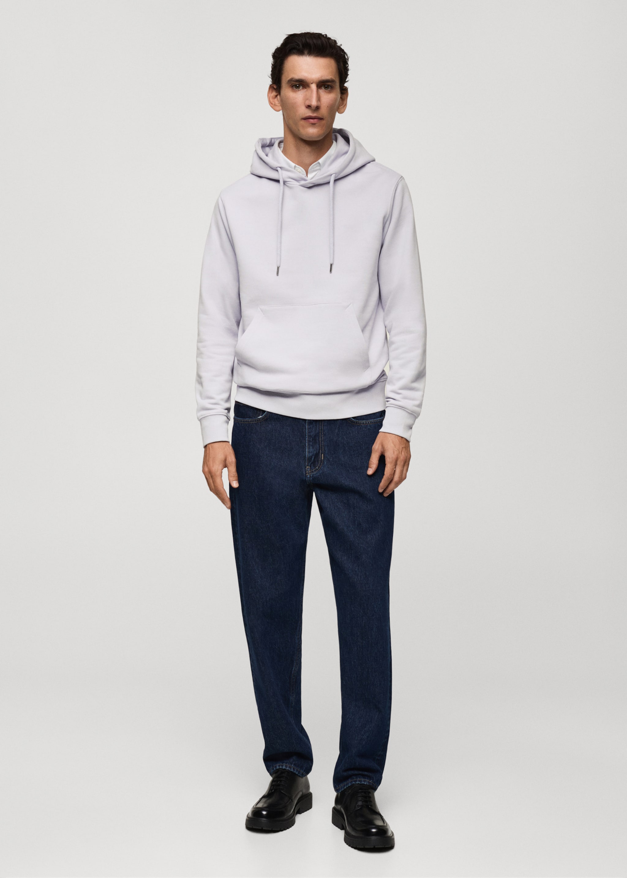 Felpa con cappuccio in cotone regular-fit - Piano generale