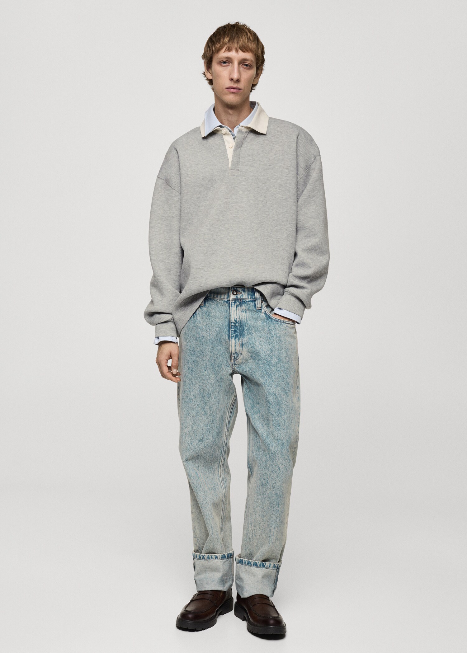 Sudadera polo relaxed fit - Plano general