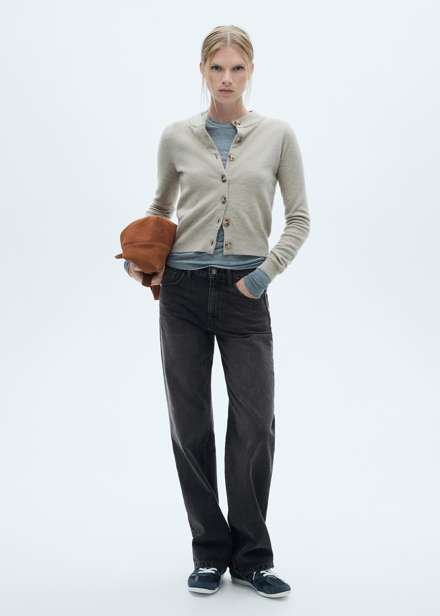 Gerade Jeans mit mittlerem Bund - Allgemeine Ansicht