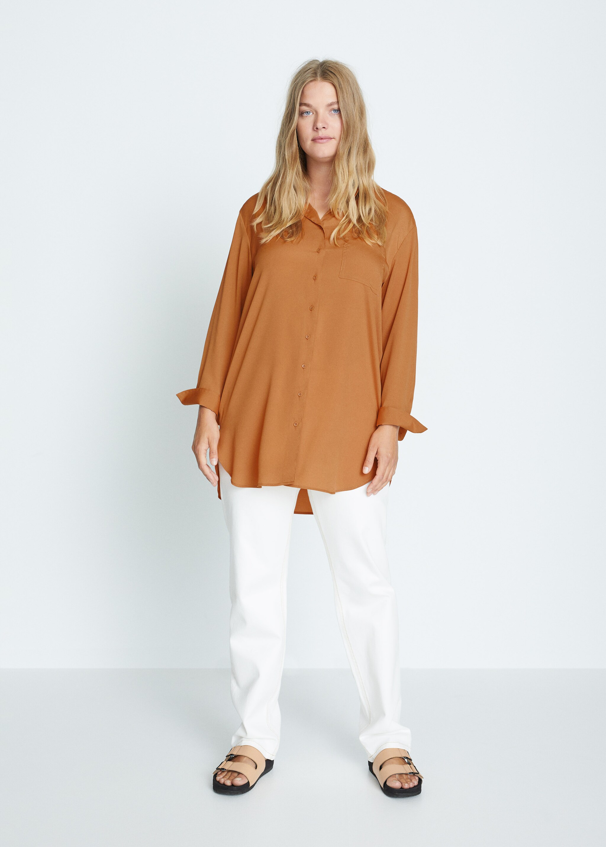 Flowy long shirt - General plane