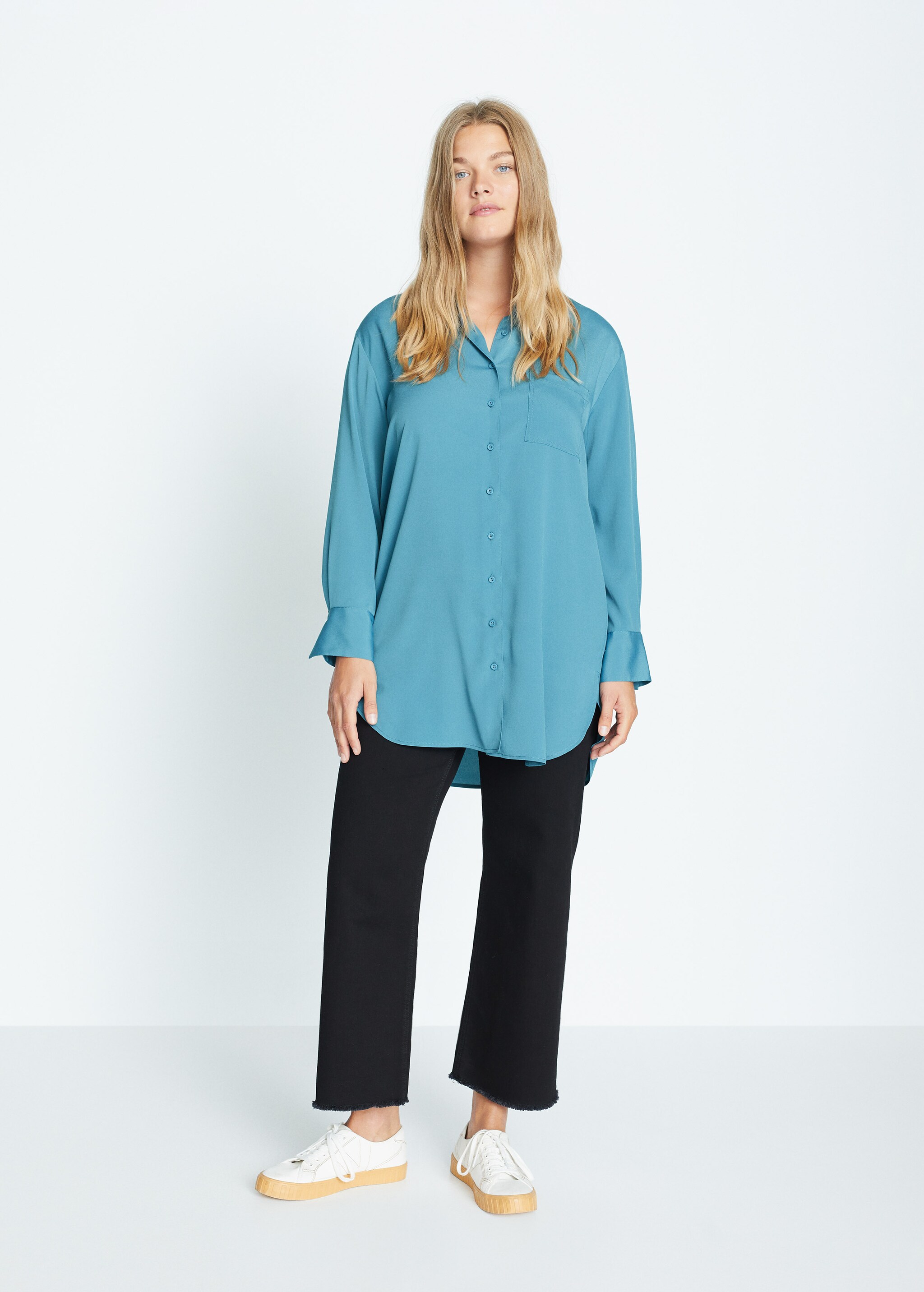 Flowy long shirt - General plane