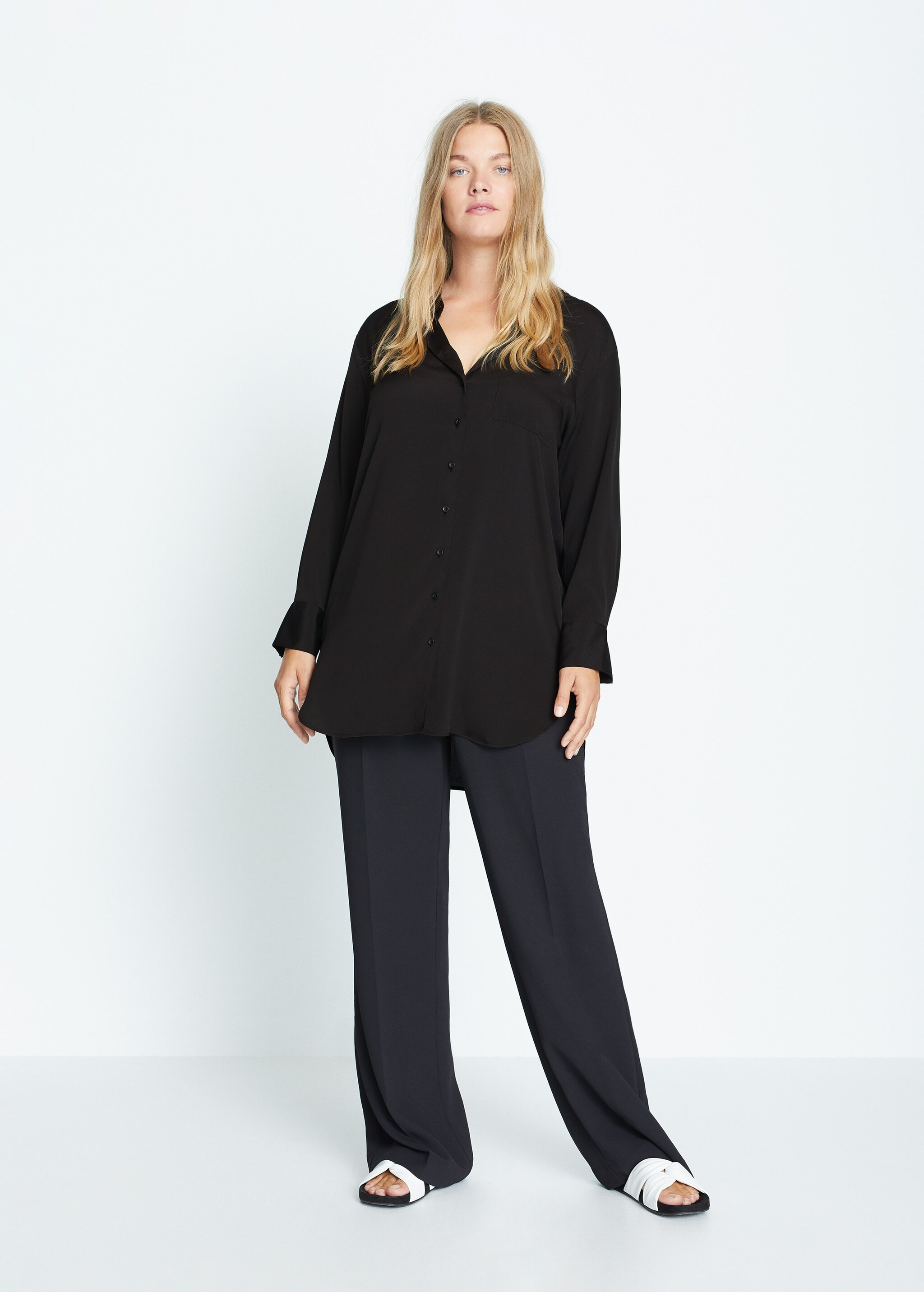 Flowy long shirt - General plane