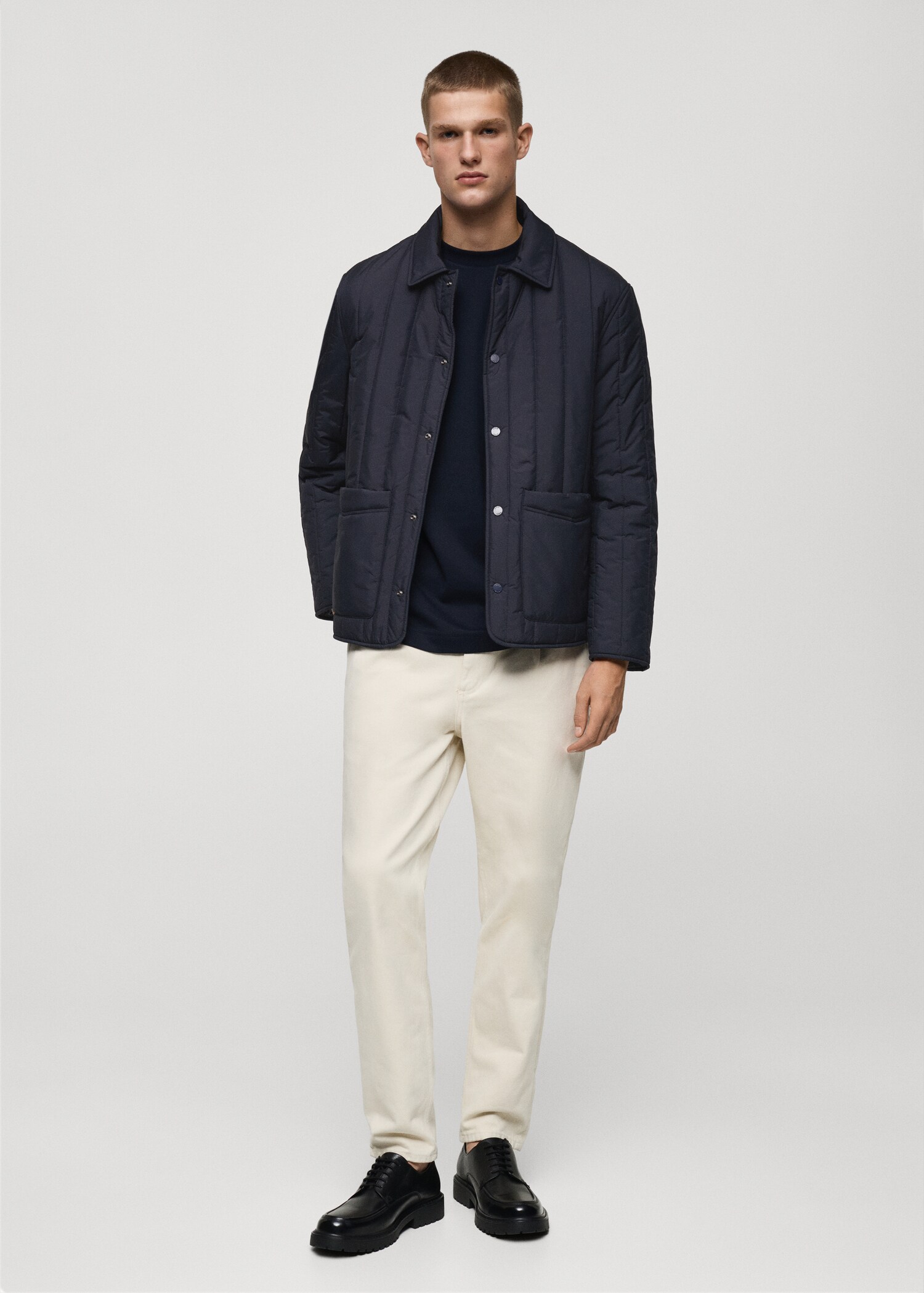 Water-repellent padded jacket - General plane
