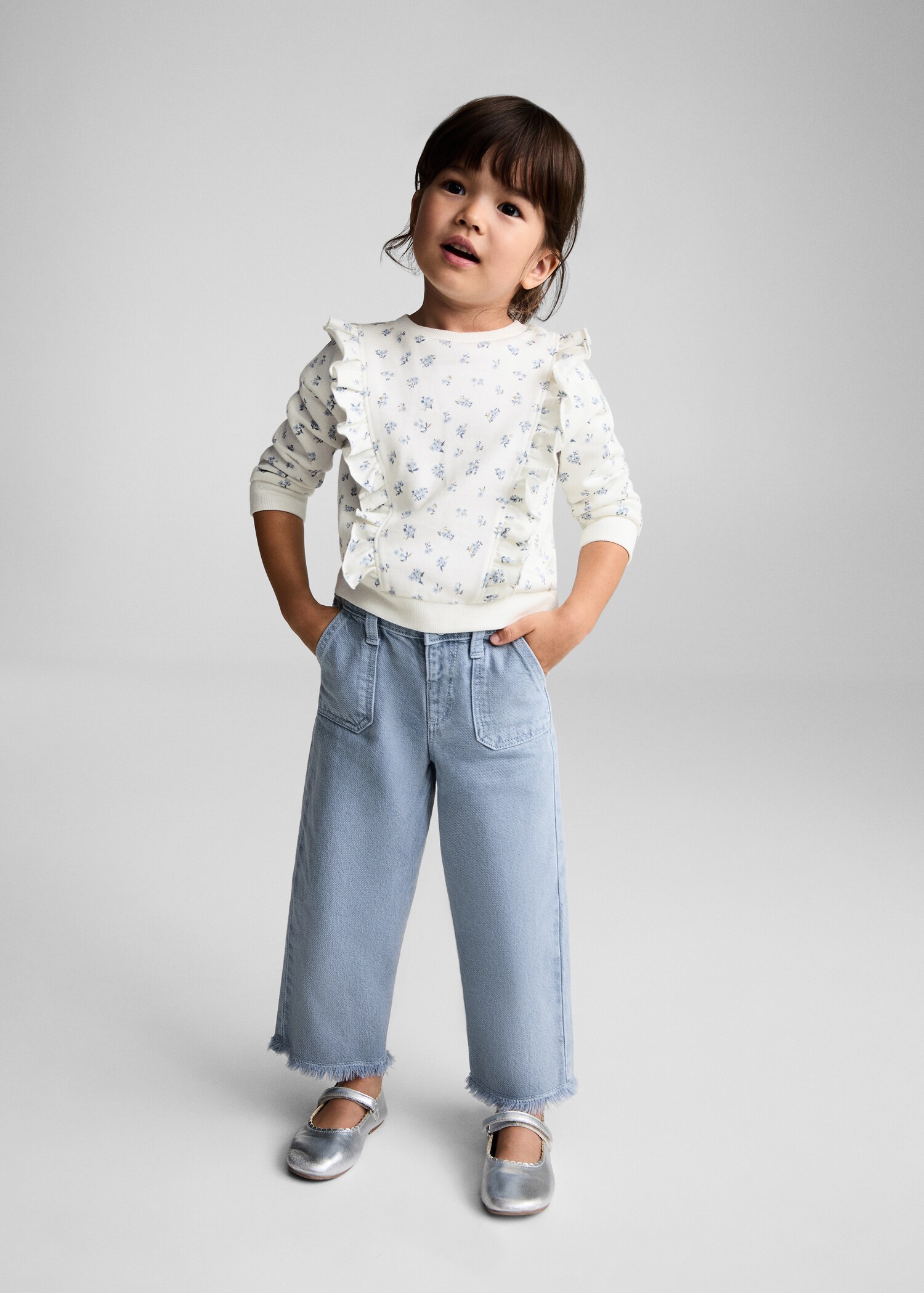 Frills printed sweatshirt - General plane