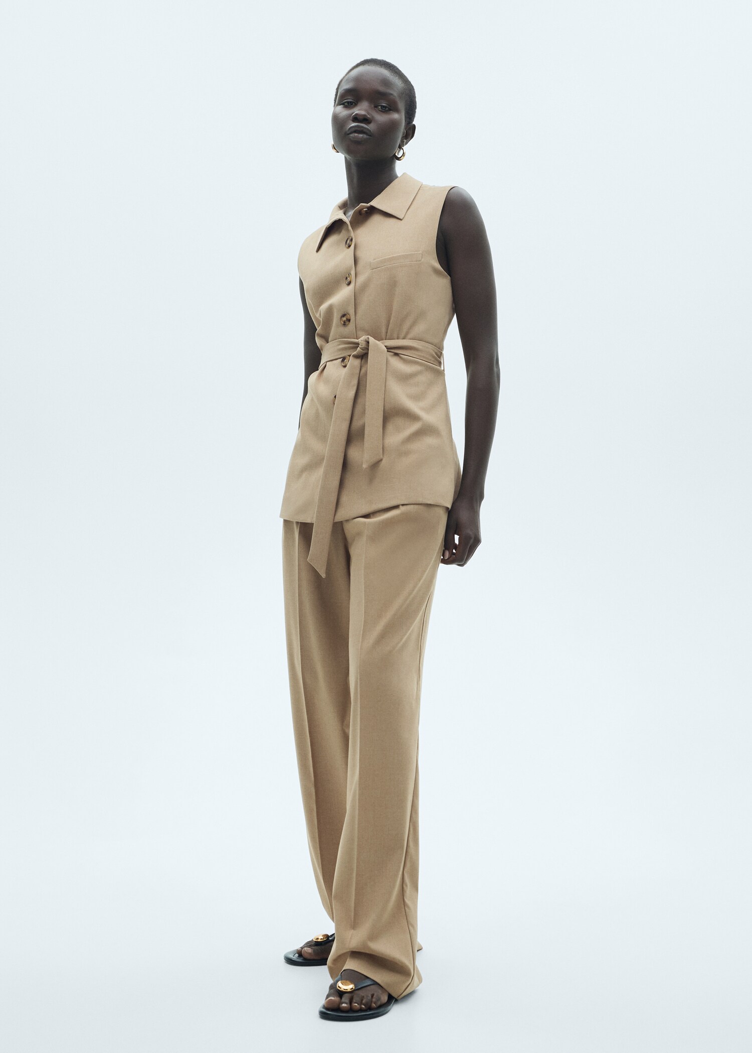 Pantalon droit pinces - Plan général