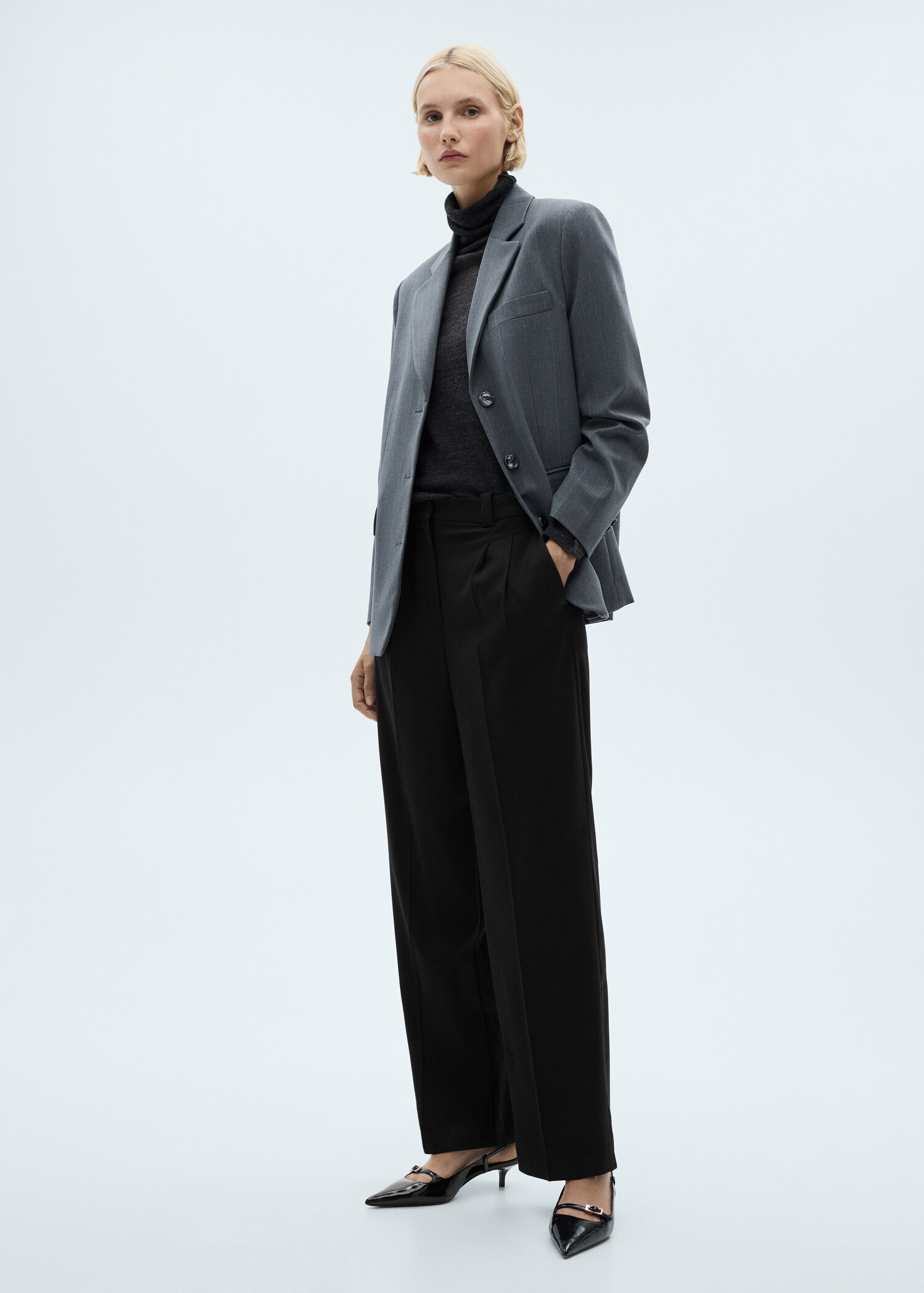 Pantalon droit pinces - Plan général