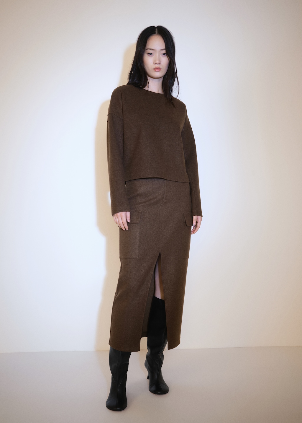 Cargo skirt with slit - Women | MANGO OUTLET USA