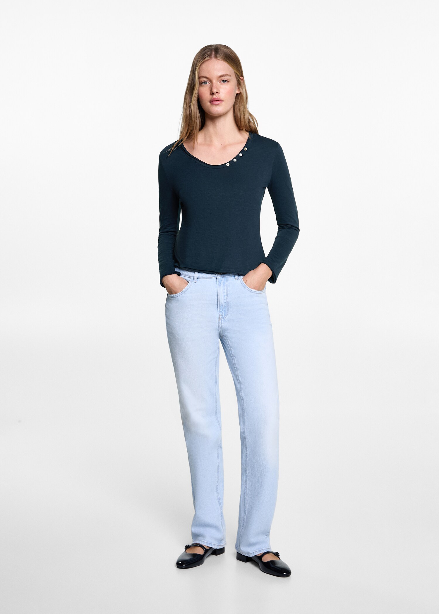 Samarreta màniga llarga botons - Pla general