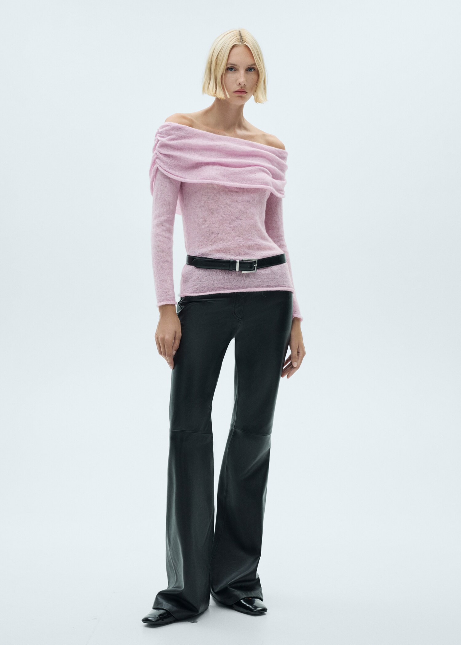 Ruched detail sweater - General plane
