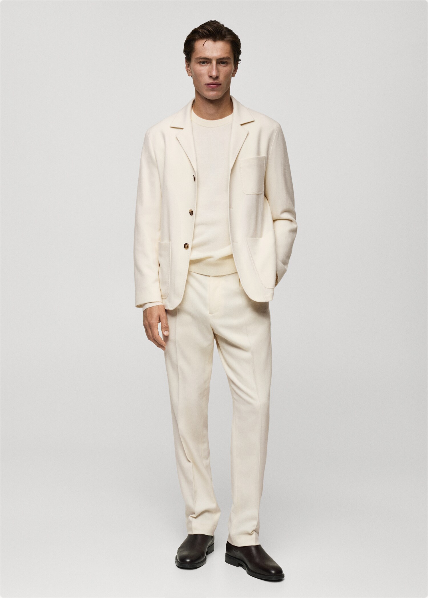 Americana traje franela lana italiana - Plano general